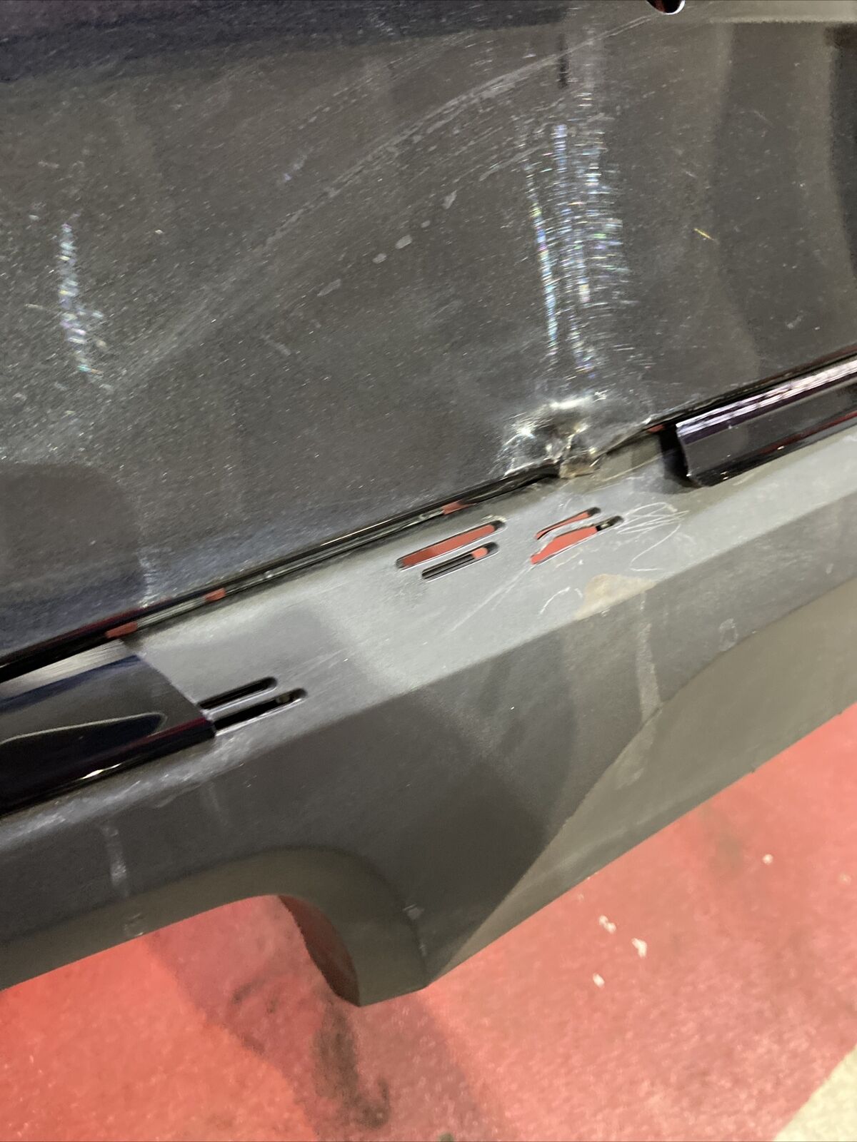 BMW G30 LCI Stoßstange hinten 9498613 inkl 3x Führung links rechts mitte