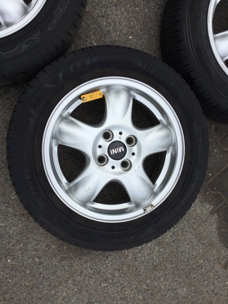 ORIG Mini Cooper R56 R50 Alufelgen 5 Star Sommerreifen 175 65 R15 84T TN 6768498