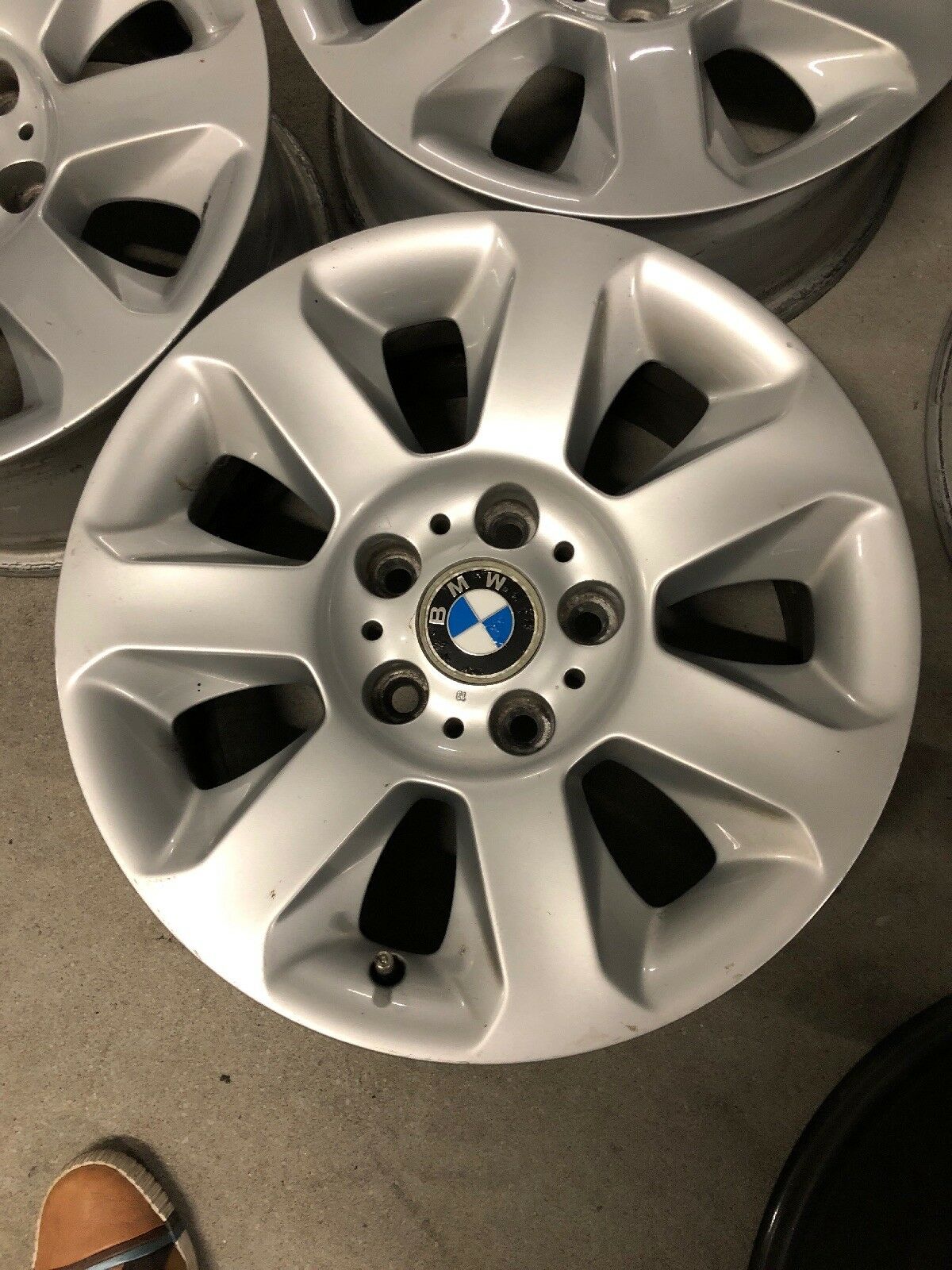 3x Original BMW E60 E61 ALUFELGEN Styling 115 Felgen 7x16 TN 6758774