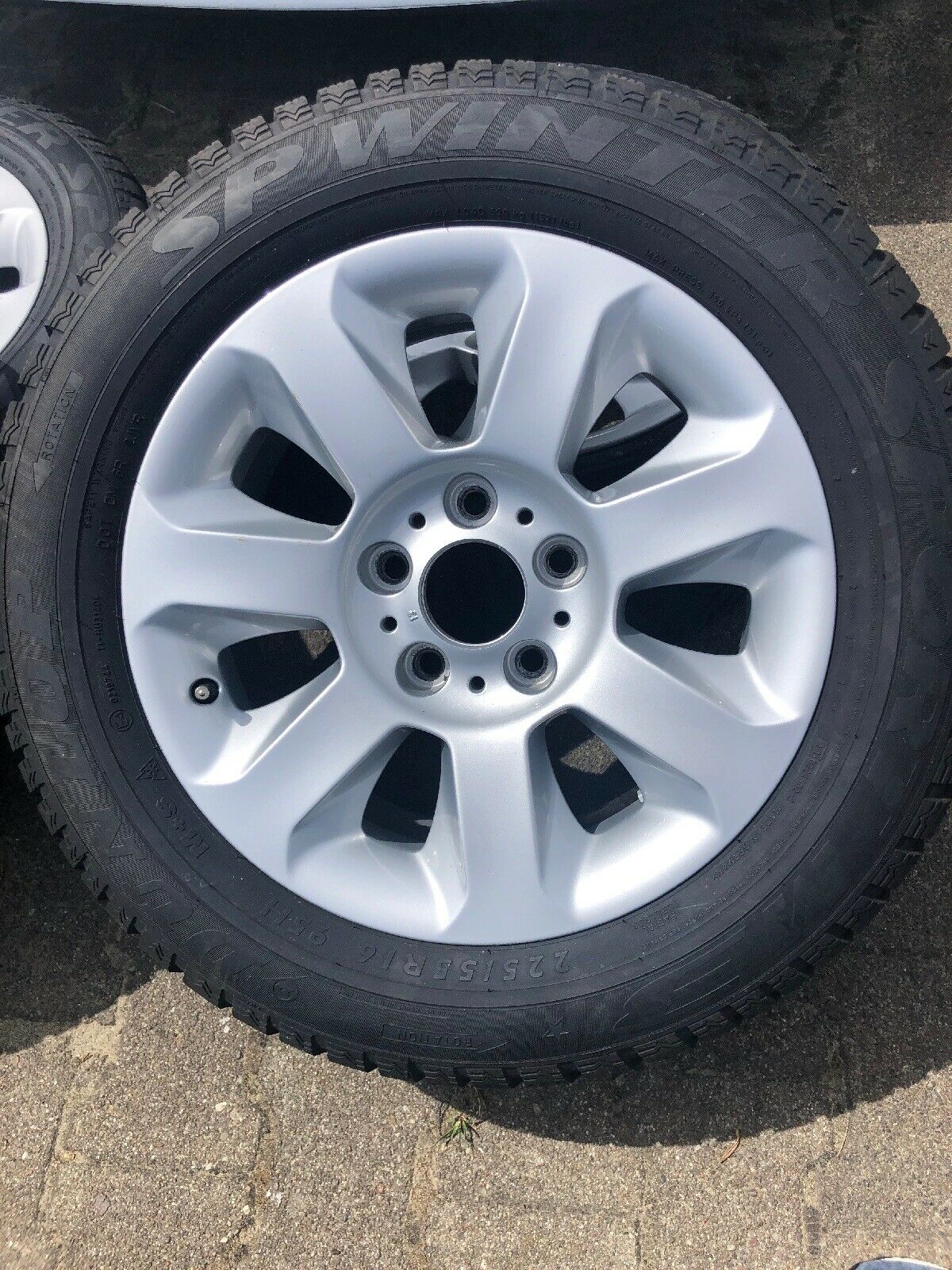 BMW E60 E61 ALUFELGEN Styling 115 DUNLOP WINTERREIFEN 225 55 R16 95H TN 6758774