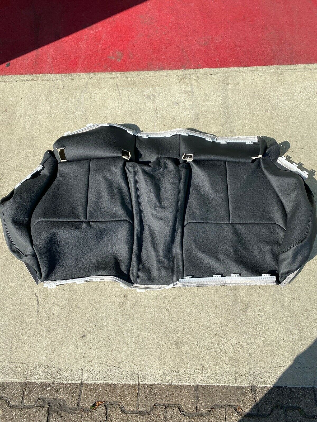 Original NEUWERTIGE BMW F36 Sitzbezug hinten Rücksitz Leder schwarz 7345612