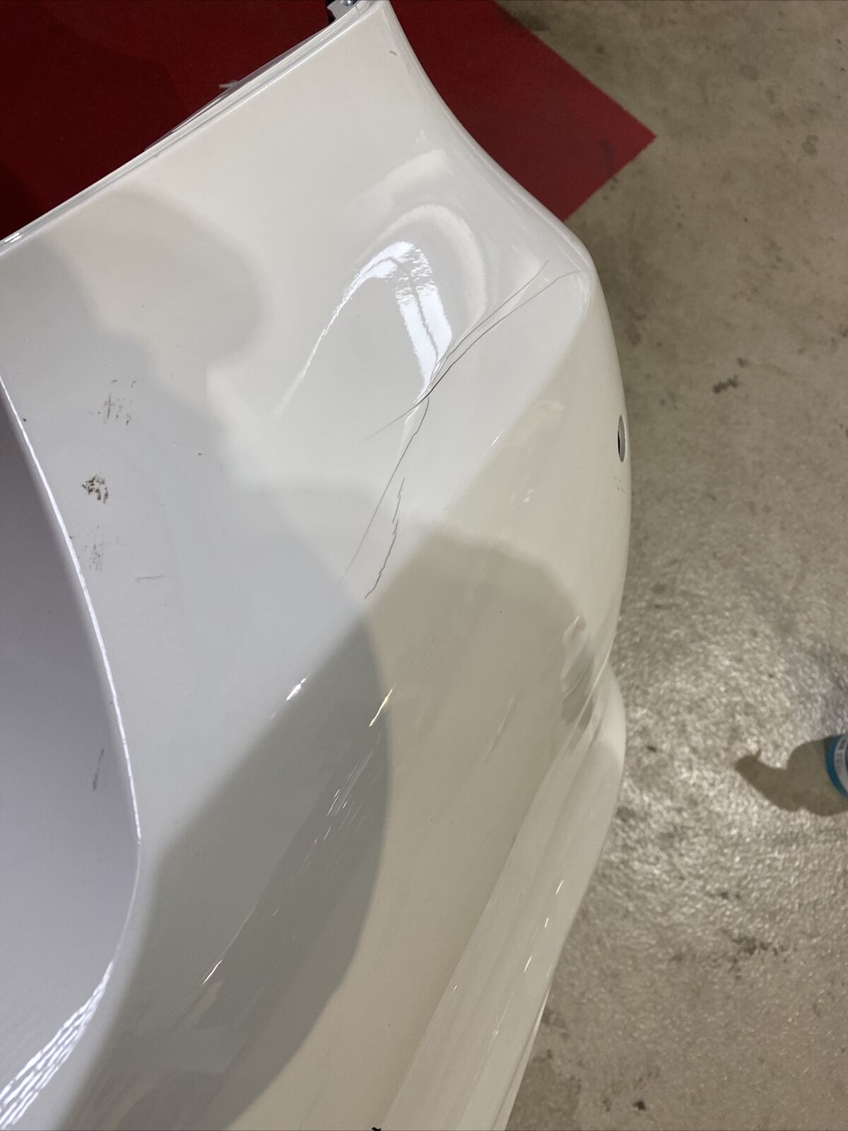 ORIGINAL BMW E90 LCI Facelift Limousine Stoßstange PDC Löcher Alpinweiss