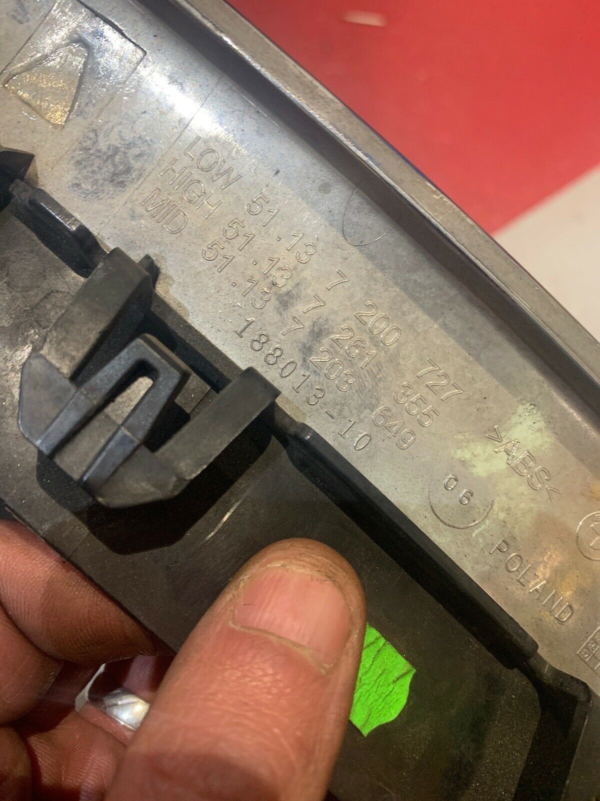 ORIGINAL BMW F10 F11 VFL Ziergitter für Stoßstange Nieren Chrom M Paket