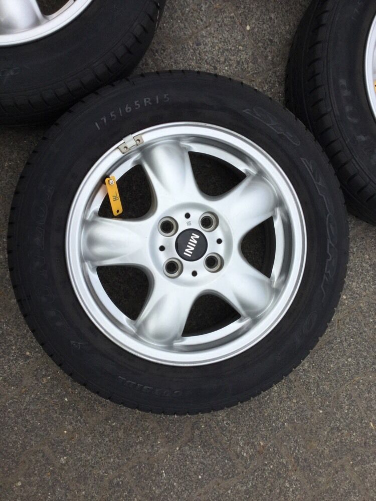 ORIG Mini Cooper R56 R50 Alufelgen 5 Star Sommerreifen 175 65 R15 84T TN 6768498
