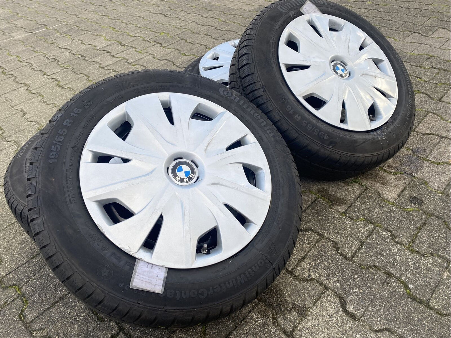 BMW F45 WINTERREIFEN CONTINENTAL 195 65 R16 92H RDCI SENSOREN RADKAPPEN 6864660