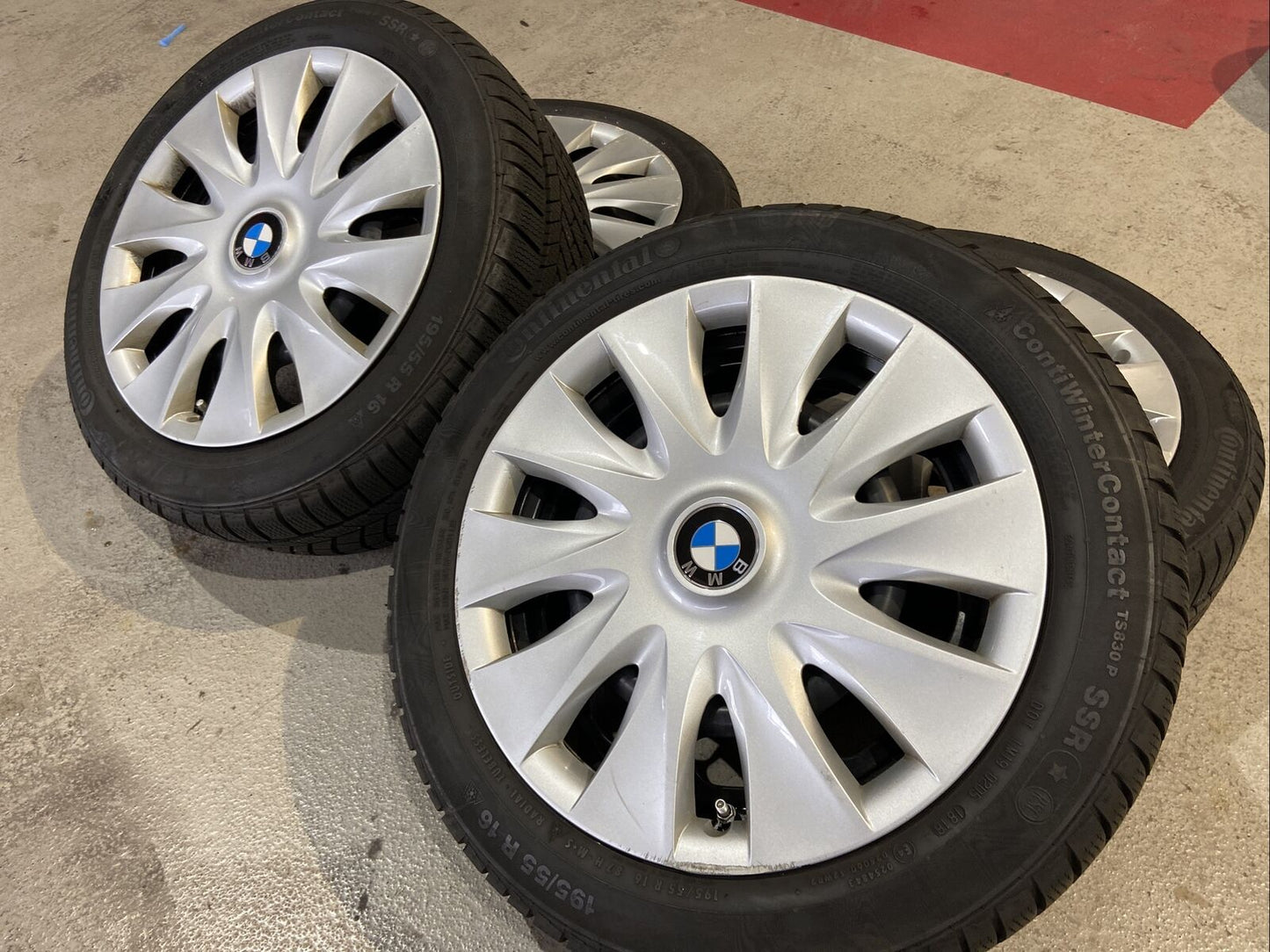 BMW F20 F21 WINTERREIFEN 195 55 R16 87H Continental RSC RDCI SENSOREN RADKAPPEN