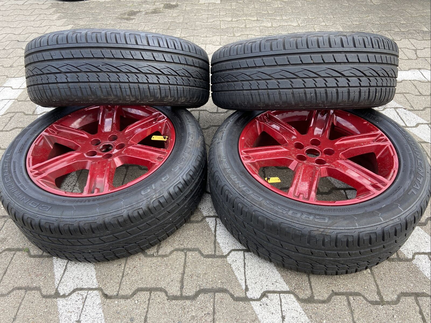 ORIG. LAND RANGE ROVER EVOQUE ALUFELGEN SOMMERREIFEN 235 55 R19 105V BJ321007DB