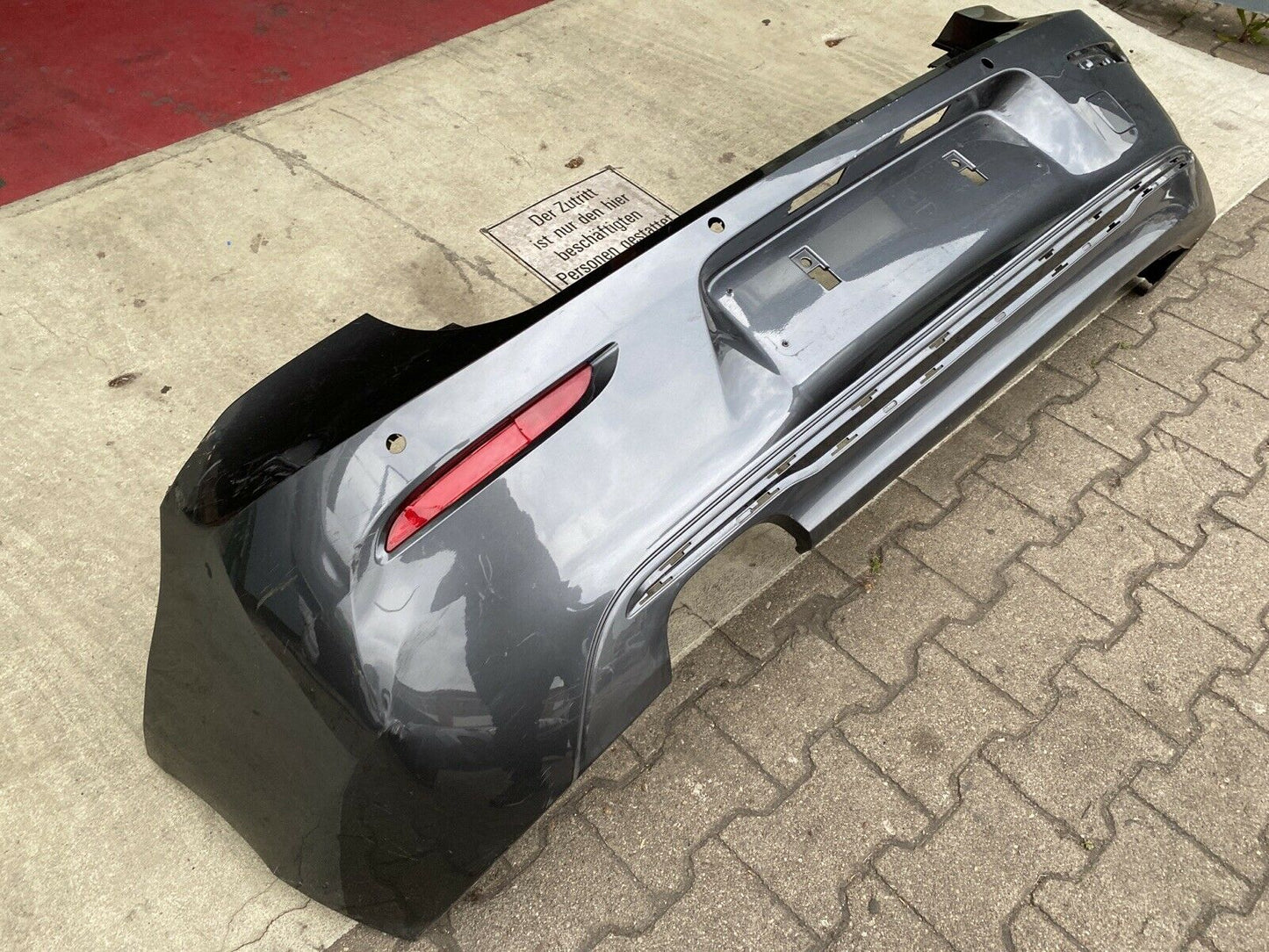 Original BMW F20 F21 LCI Stoßstange Facelift mit PDC Sport Lines Mineralgrau