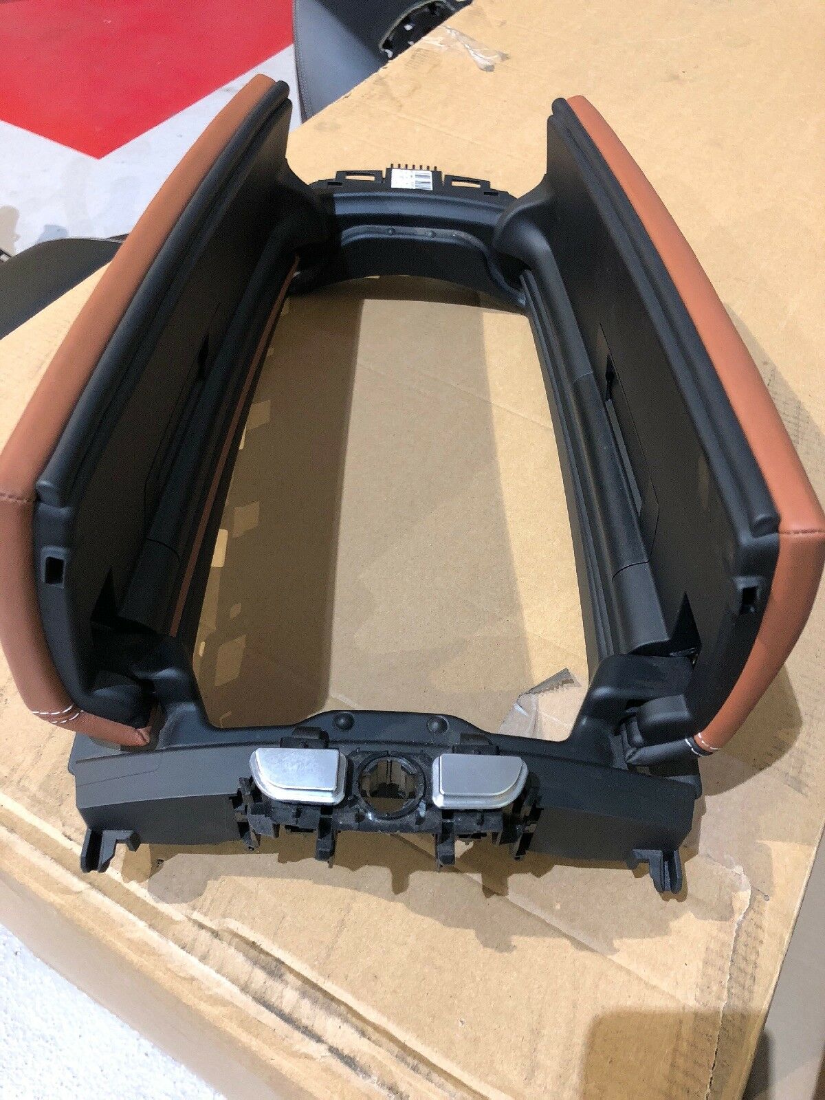 BMW F12 F13 F06 Mittelarmlehne Fach Abdeckung Leder Amarobraun Individual