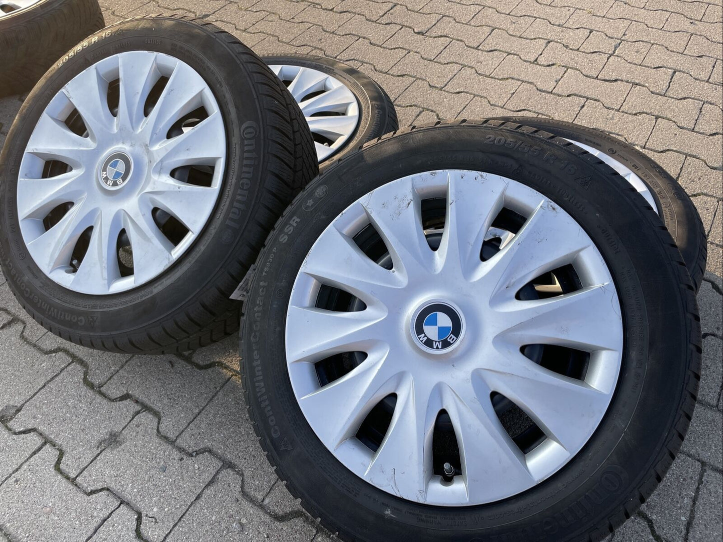 BMW F20 F21 F22 RUNFLAT WINTERREIFEN 205 55 R16 91H RDCI RADKAPPEN STAHLFELGEN