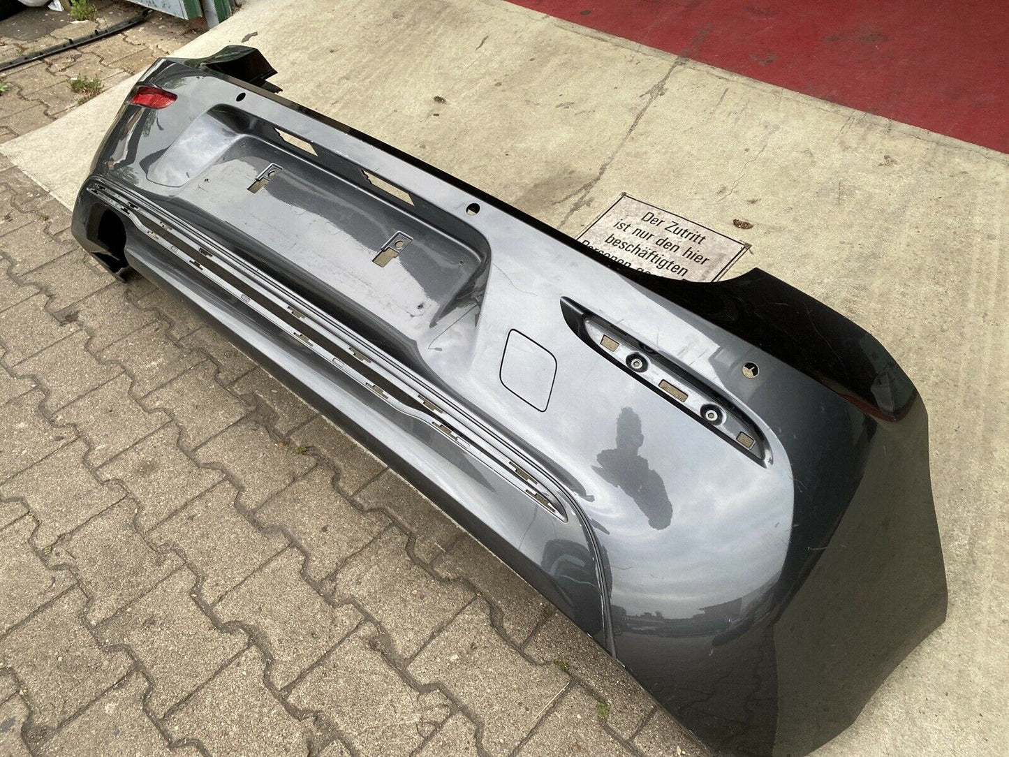 Original BMW F20 F21 LCI Stoßstange Facelift mit PDC Sport Lines Mineralgrau