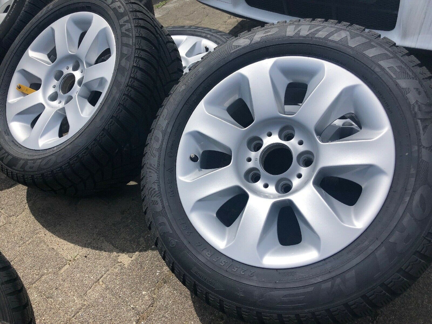 BMW E60 E61 ALUFELGEN Styling 115 DUNLOP WINTERREIFEN 225 55 R16 95H TN 6758774