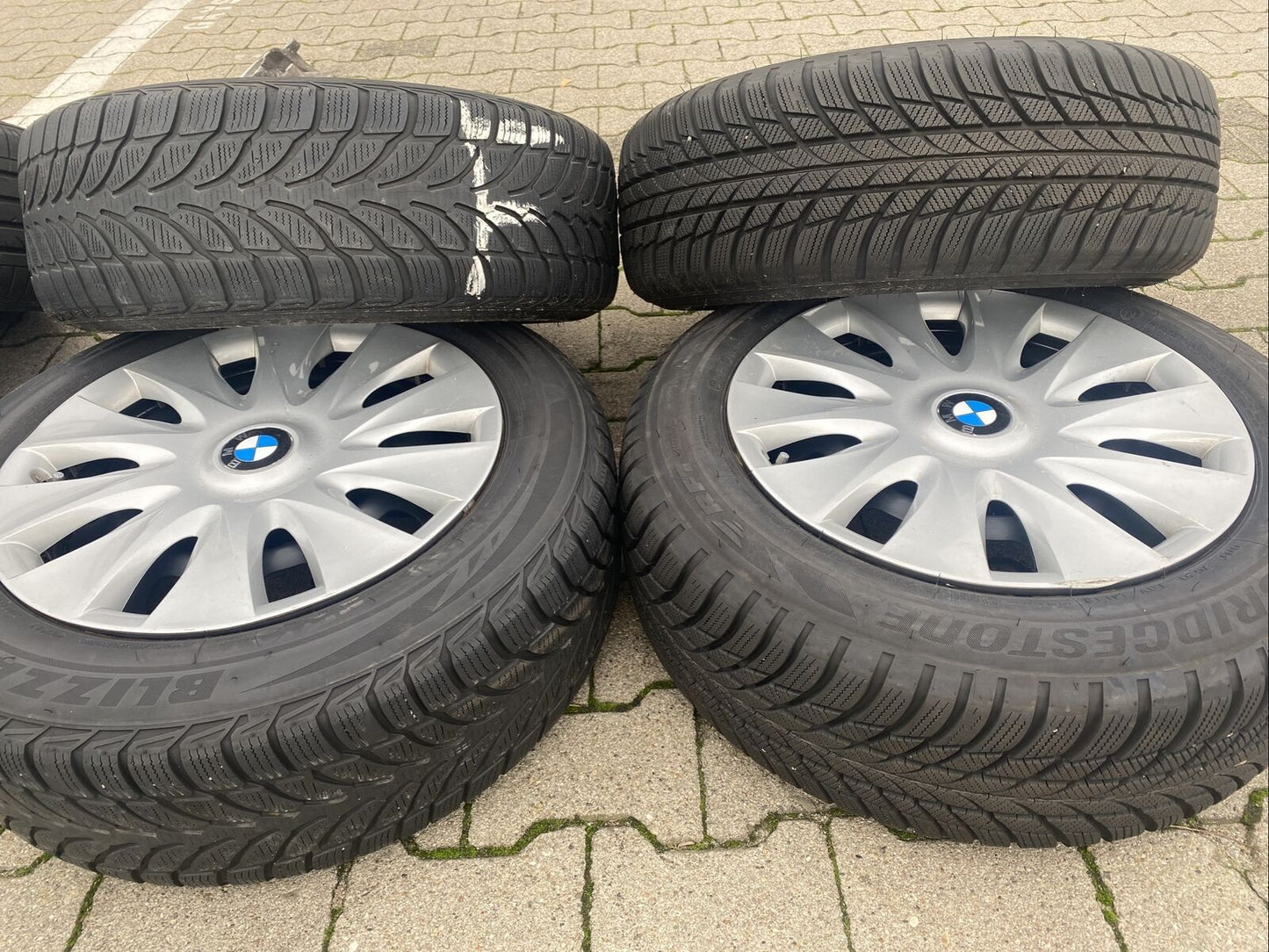 BMW F30 F31 Bridgestone RSC Winterreifen RDCI SENSOREN 205 60 R16 92H RADKAPPEN