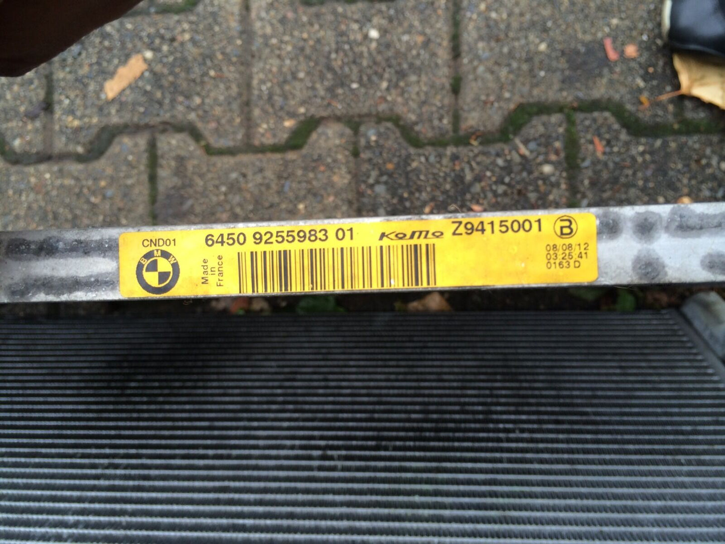 BMW F07 F10 F11 F06 F12 F13 F01 Klimakühler DIESEL Kondensator 9255983 Kühler