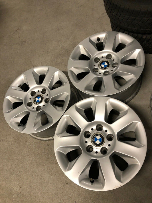 3x Original BMW E60 E61 ALUFELGEN Styling 115 Felgen 7x16 TN 6758774