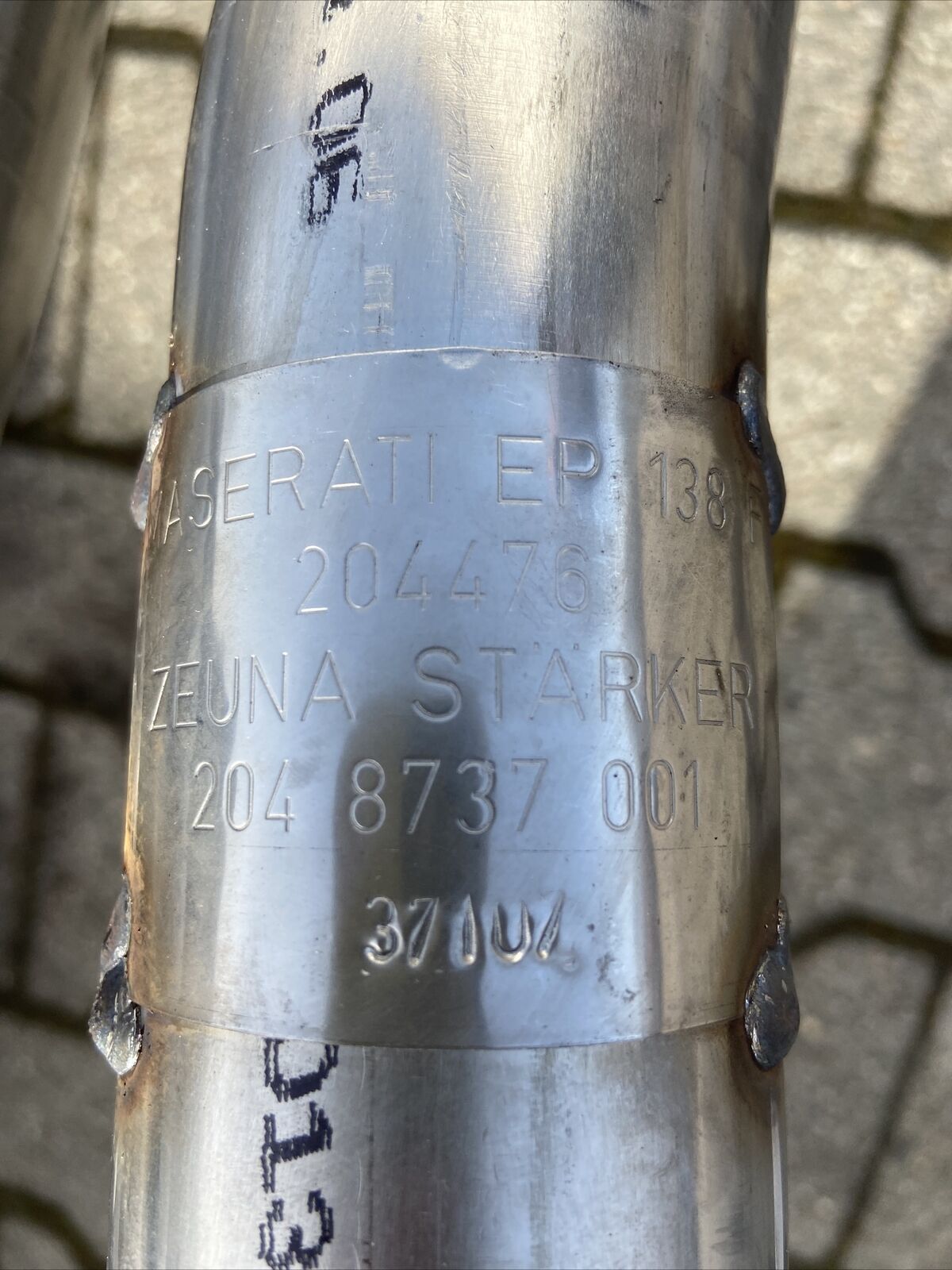 ORIG MASERATI 4200 GT AUSPUFFANLAGE SPYDER X PIPE 204476 CENTRAL SILENCER KOMPL.