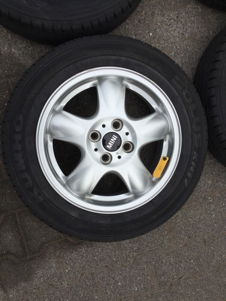 ORIG Mini Cooper R56 R50 Alufelgen 5 Star Sommerreifen 175 65 R15 84T TN 6768498