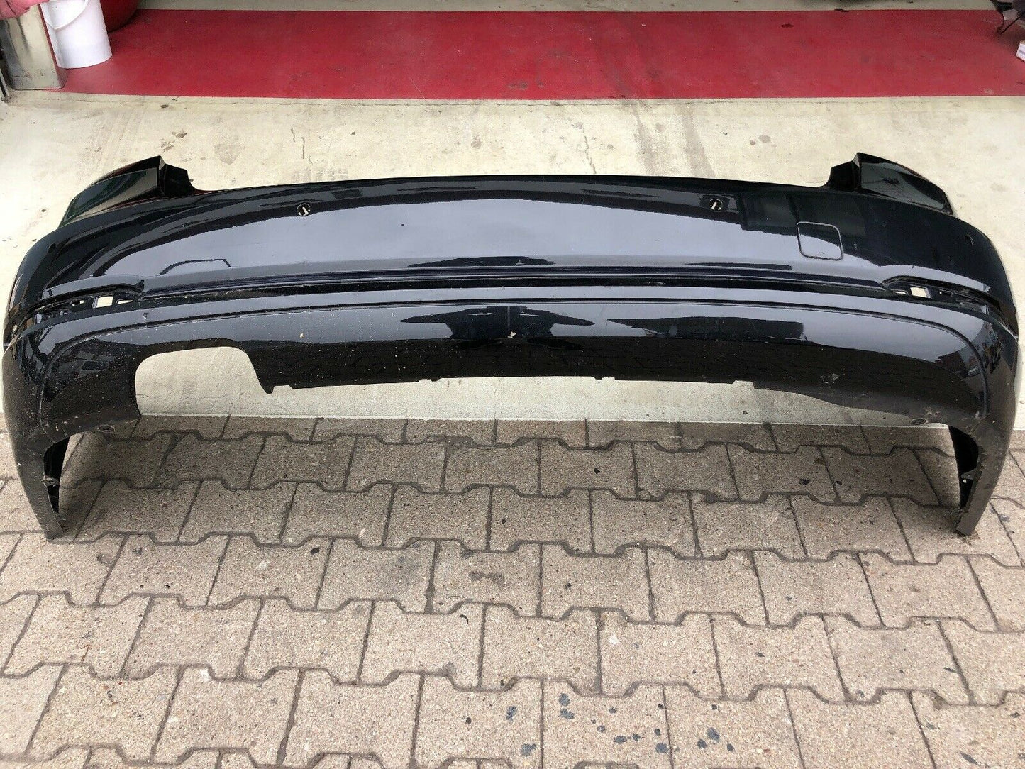 BMW F34 GT VFL Stoßstange Limousine hinten PDC 6 Zylinder 2 Flutig Sport Lines