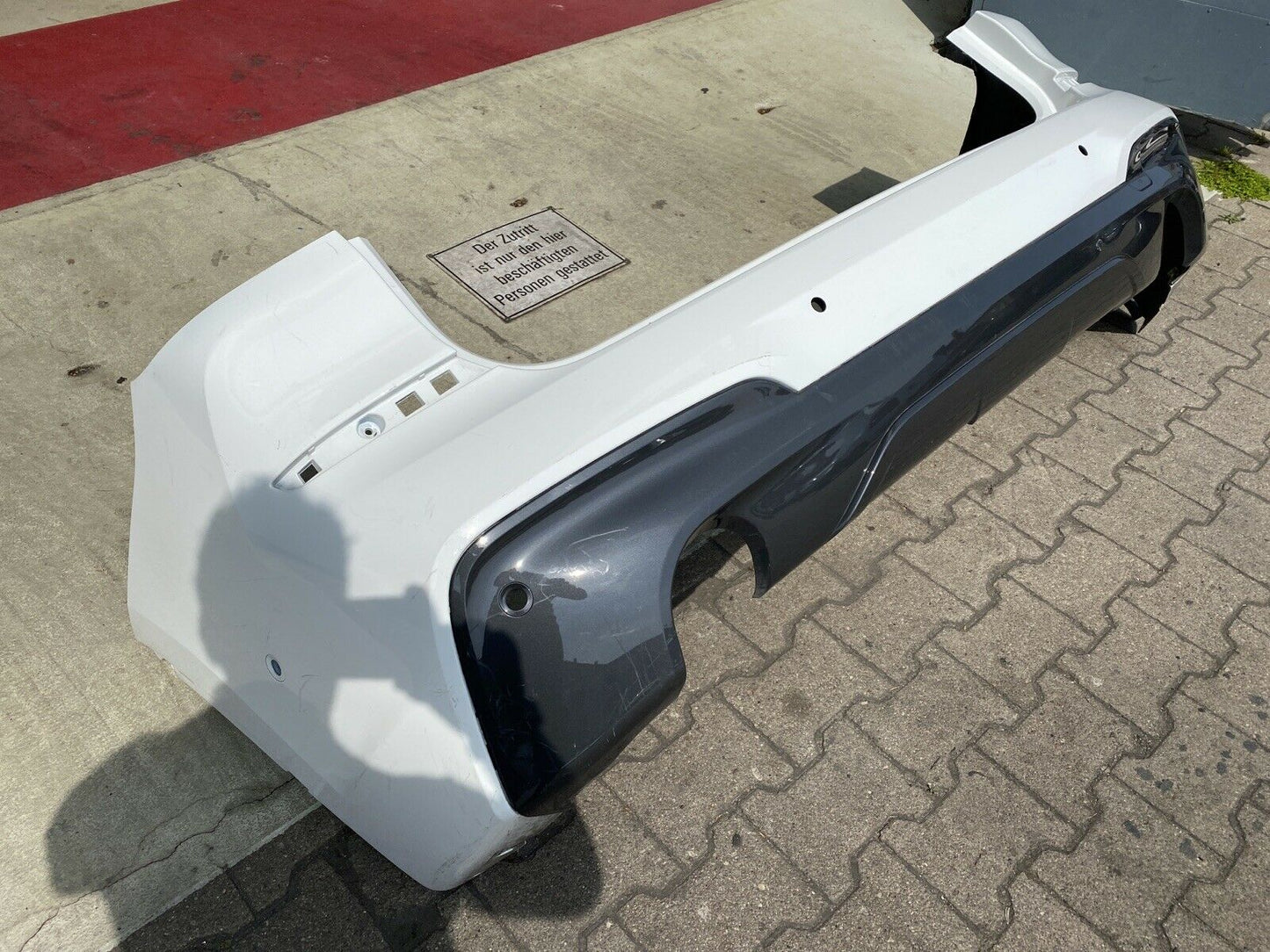 BMW X3 G01 M PAKET Stoßstange DIFFUSOR HI. aktuelles Modell ALPINWEISS 8089729