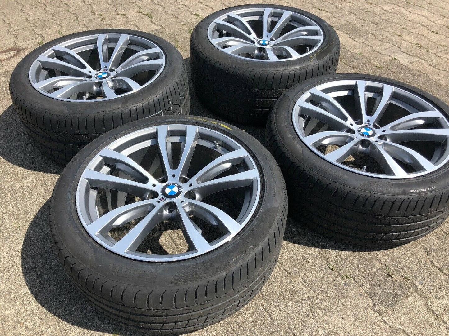 BMW X5 F15 X6 F16 ALUFELGEN M469 TN 7846790 & 7846791 SOMMERREIFEN PIRELLI RDCI