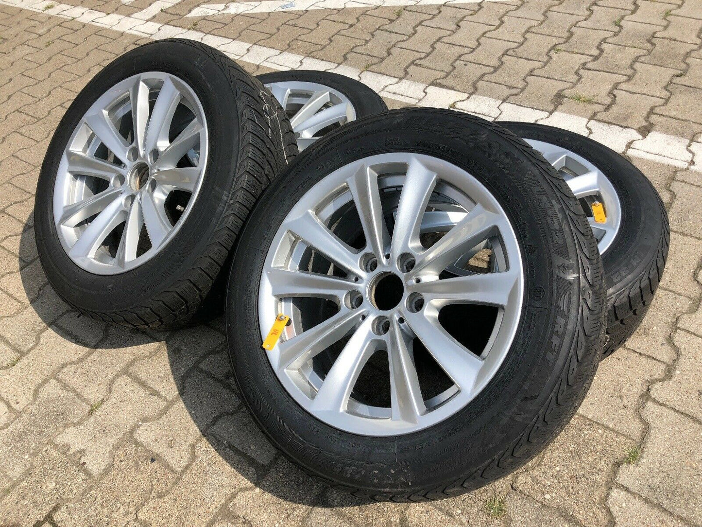 BMW F10 F11 V Speiche 236 Alufelgen RSC BRIDGESTONE WINTERREIFEN 225 55 R17 97H