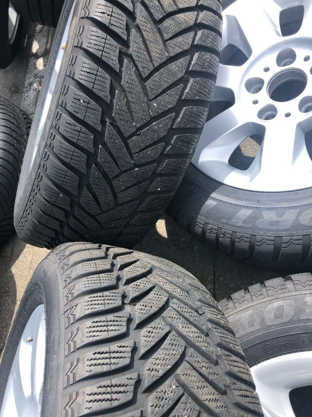 BMW E60 E61 ALUFELGEN Styling 115 DUNLOP WINTERREIFEN 225 55 R16 95H TN 6758774