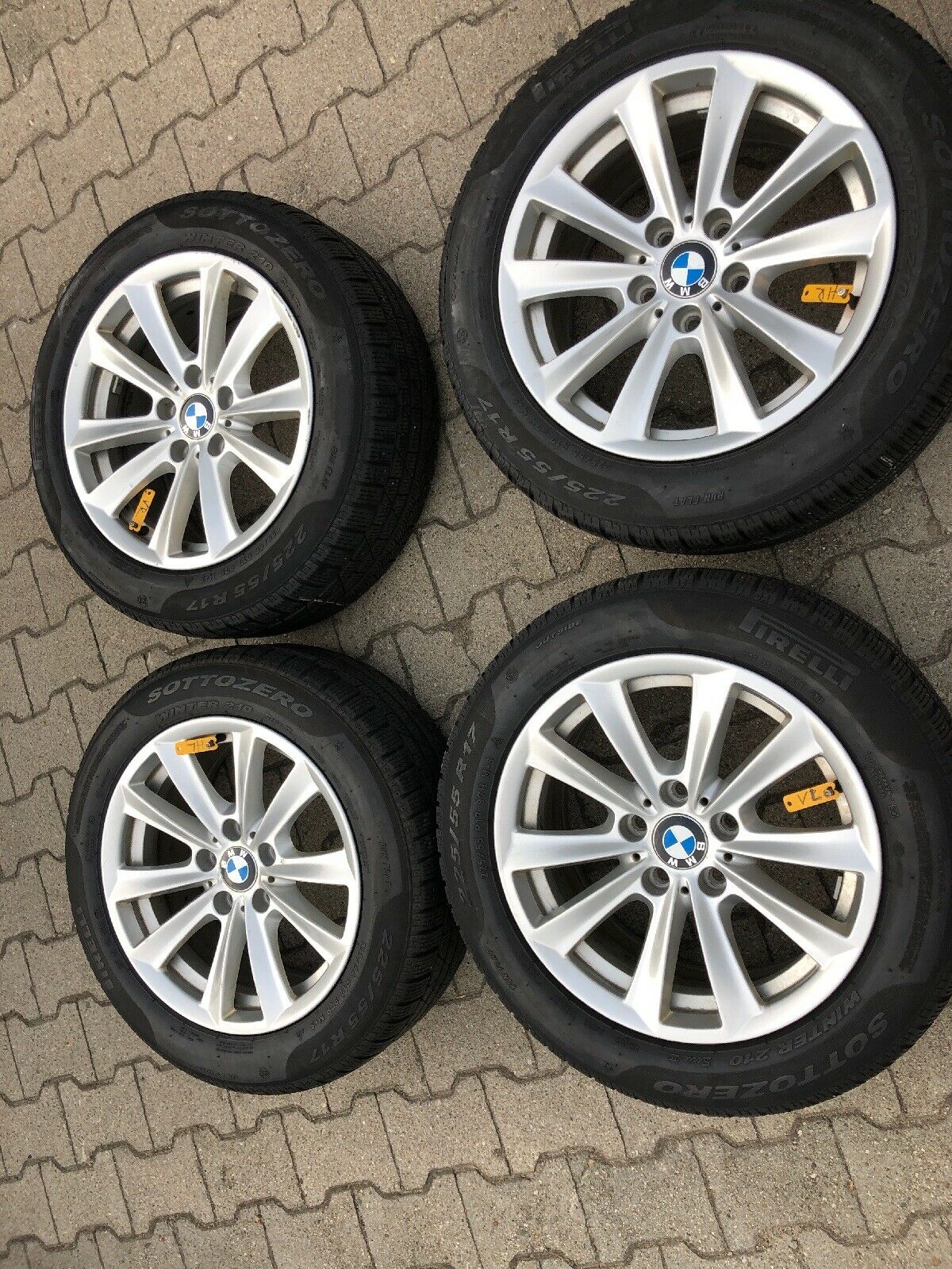 BMW F10 F11 F06 F12 V Speiche 236 Alufelgen Winterreifen 225 55 R17 97H PIRELLI