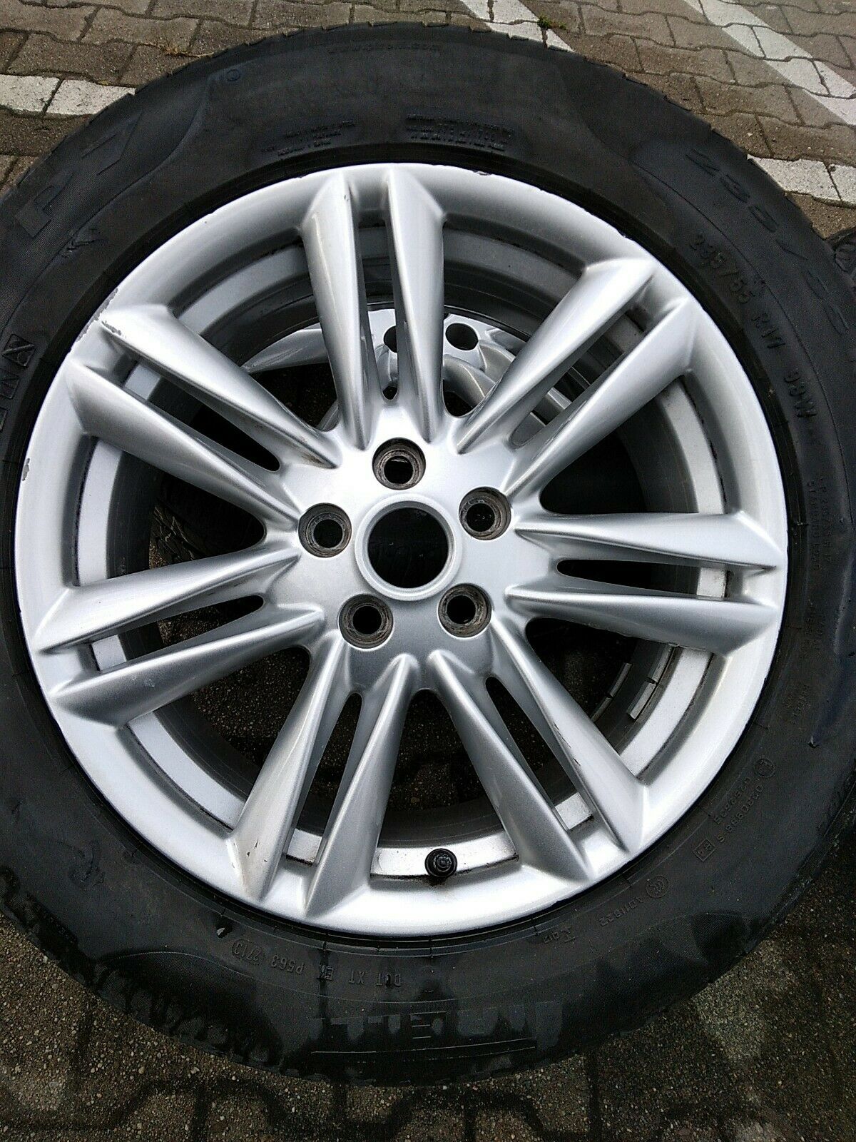 Original Jaguar XF Alufelge 7.5J 17Zoll ET49 CX23DB Sommerreifen 235 55 r17 99W