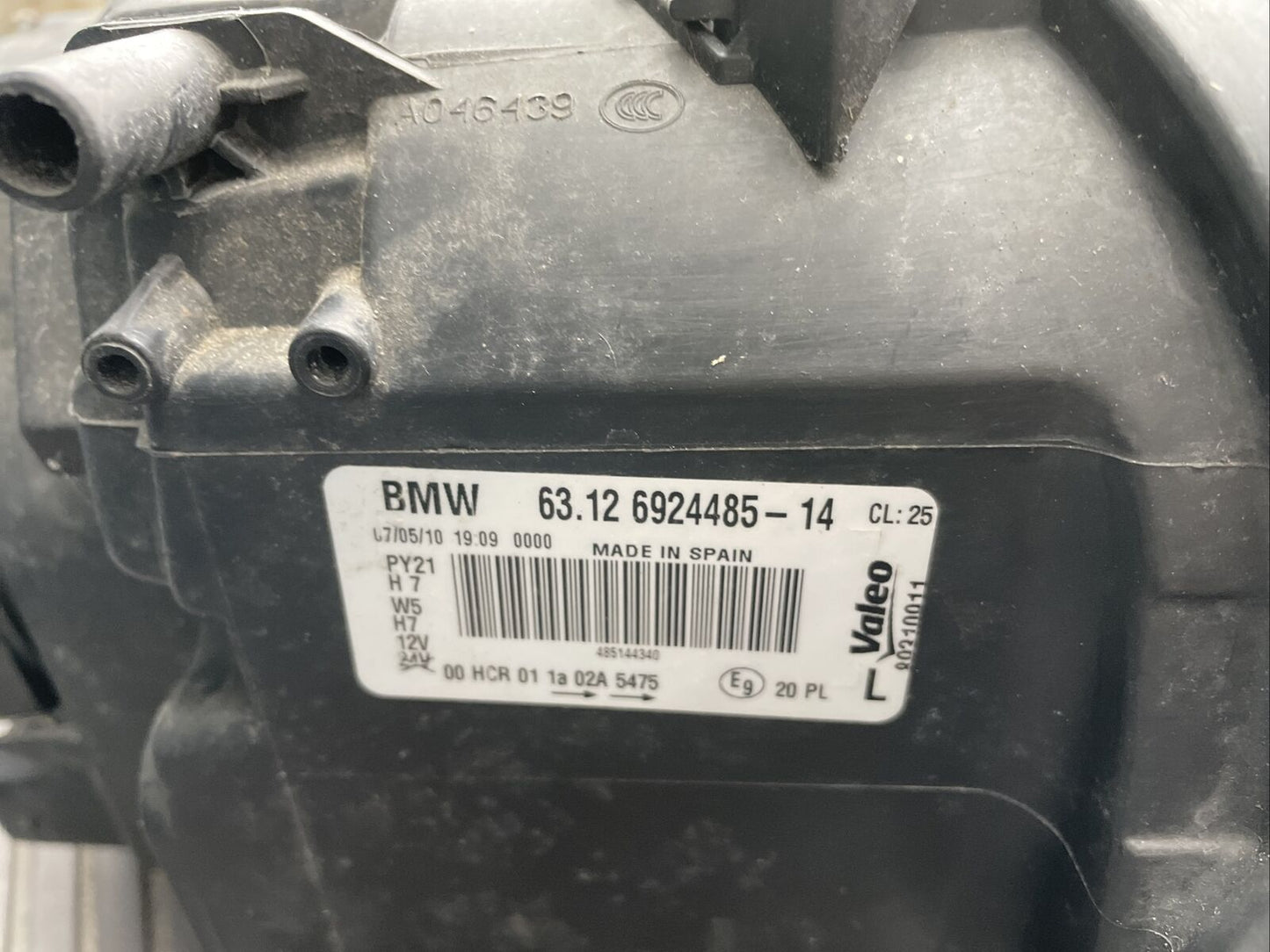 ORIGINAL BMW E87 FACELIFT Scheinwerfer VALEO 7249649 LINKS BJ 2010 HALOGEN