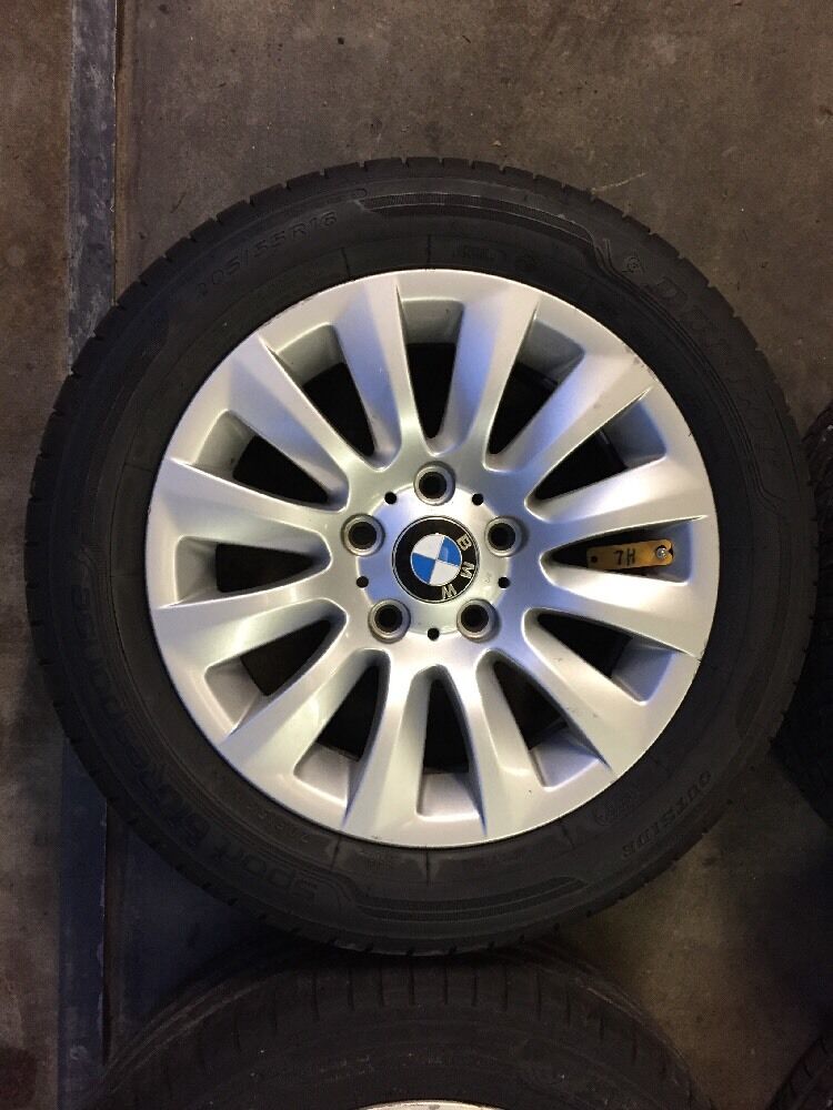 BMW E90 E91 LCI Alufelgen Styling 282 DUNLOP 205 55 R16 91V 6783628 SOMMERREIFEN