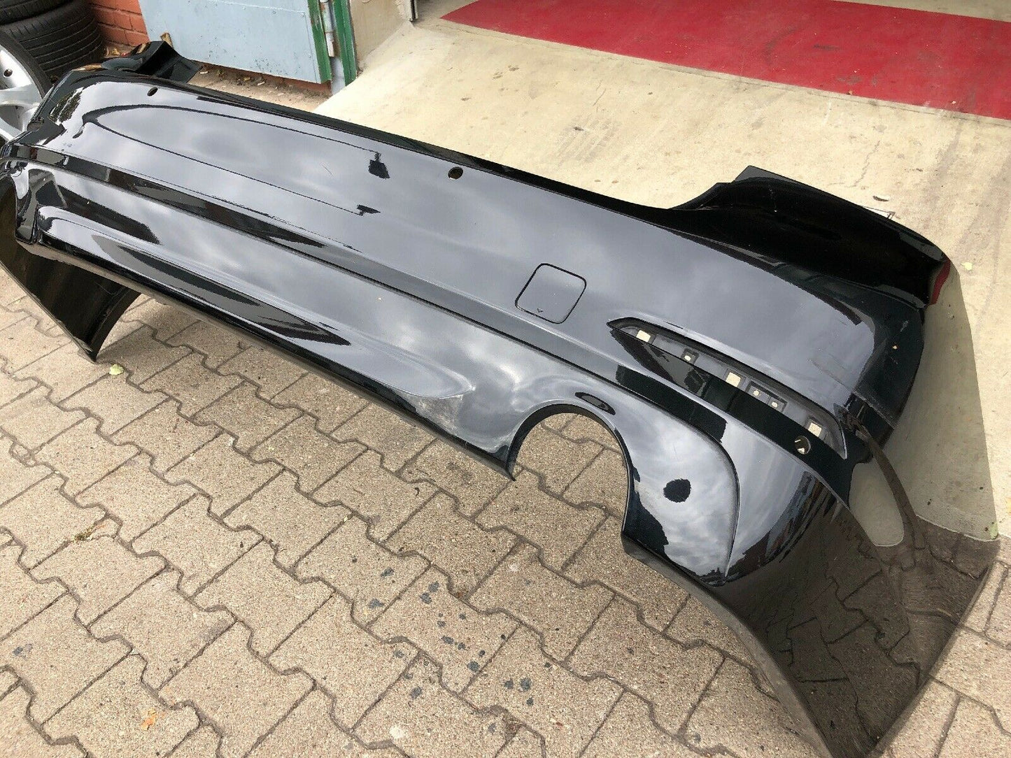 ORIGIN. BMW G30 5er LIMOUSINE Basis Stoßstange PDC HINTEN BLACK SAPPHIRE 7387294