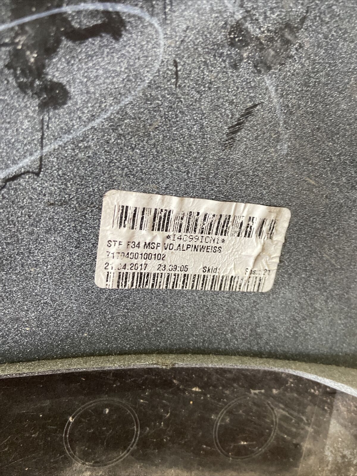 ORIGINAL BMW F34 GT M PAKET Stoßstange mit PDC OHNE SWR vorne 8056857 Alpinweiss