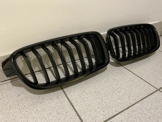 BMW M Performance F30 F31 Stoßstange Ziergitter Nieren Schwarz 2240475 & 2240778