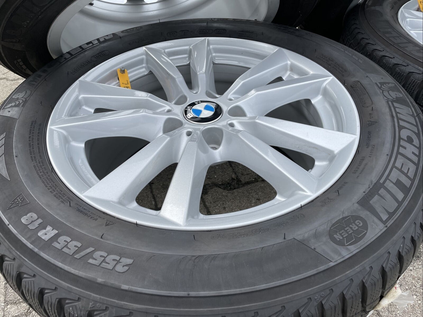 BMW X5 F15 ALUFELGEN STYLE 446 MICHELIN WINTERREIFEN 255 55 R18 109H RDC 6853952