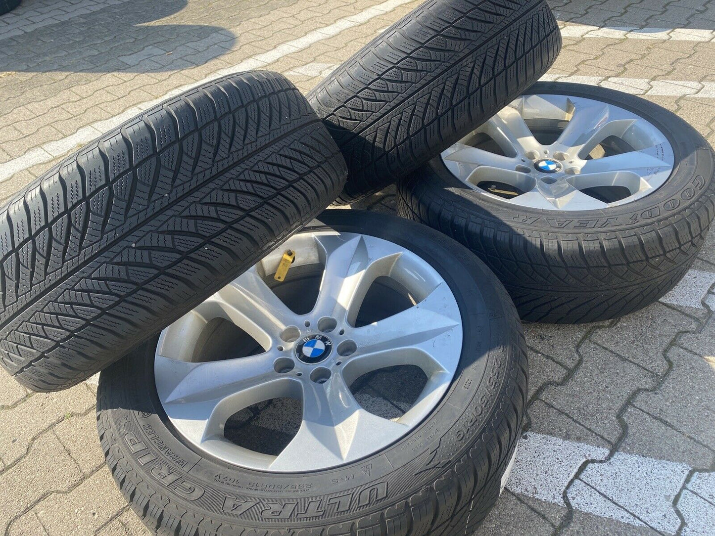 BMW X6 E71 ALUFELGEN STYLING 232 GOODYEAR 255 50 R19 107V RSC WINTERREIFEN 7mm