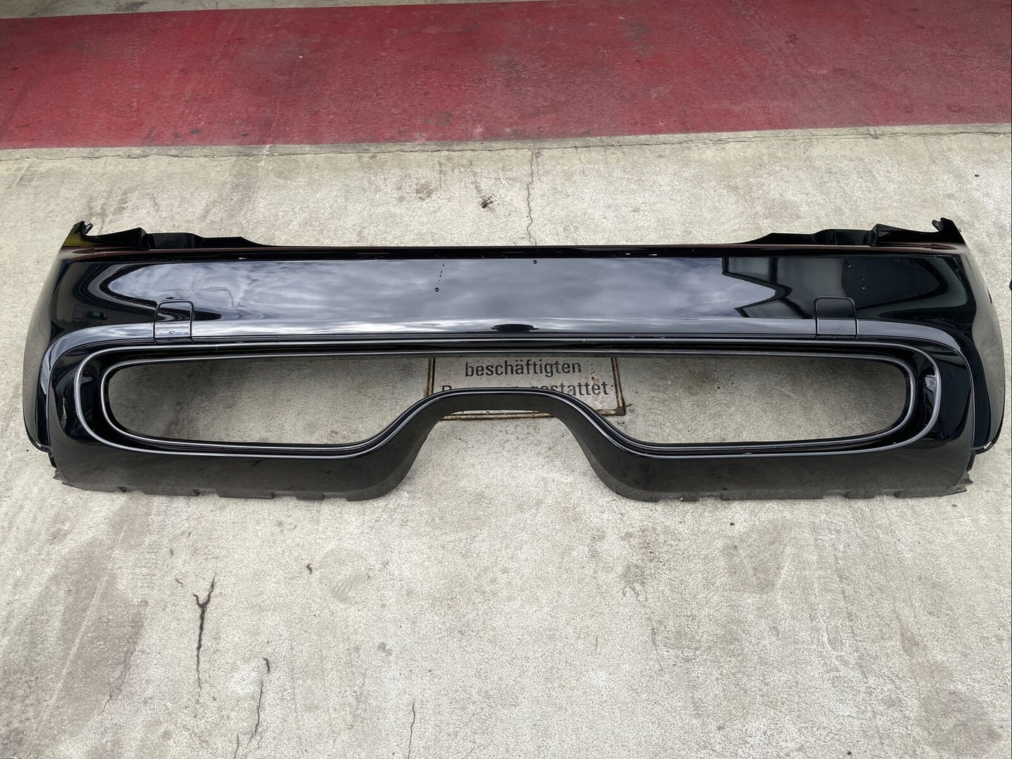 ORIGINAL MINI COOPER S SPORT F56 Stoßstange hinten 7343614 Midnight Black