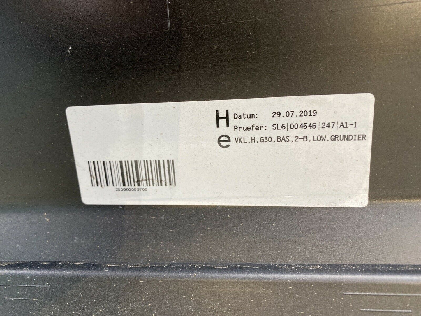 ORIGIN. BMW G30 5er LIMOUSINE Basis Stoßstange PDC HINTEN BLACK SAPPHIRE 7387294