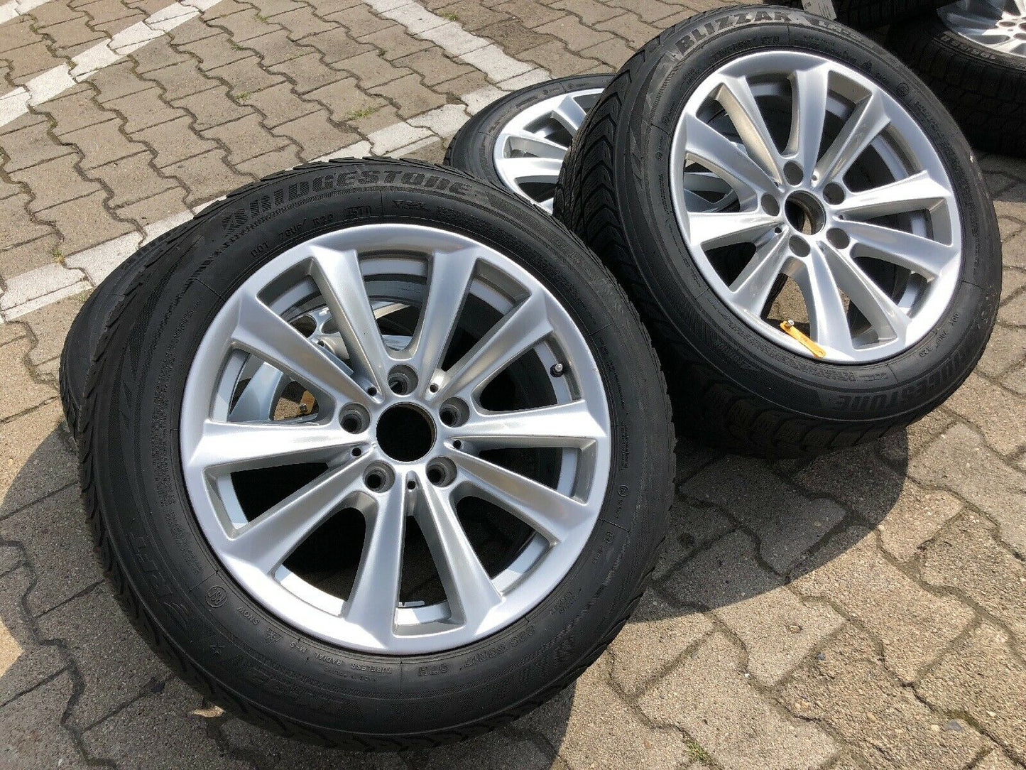 BMW F10 F11 V Speiche 236 Alufelgen RSC BRIDGESTONE WINTERREIFEN 225 55 R17 97H