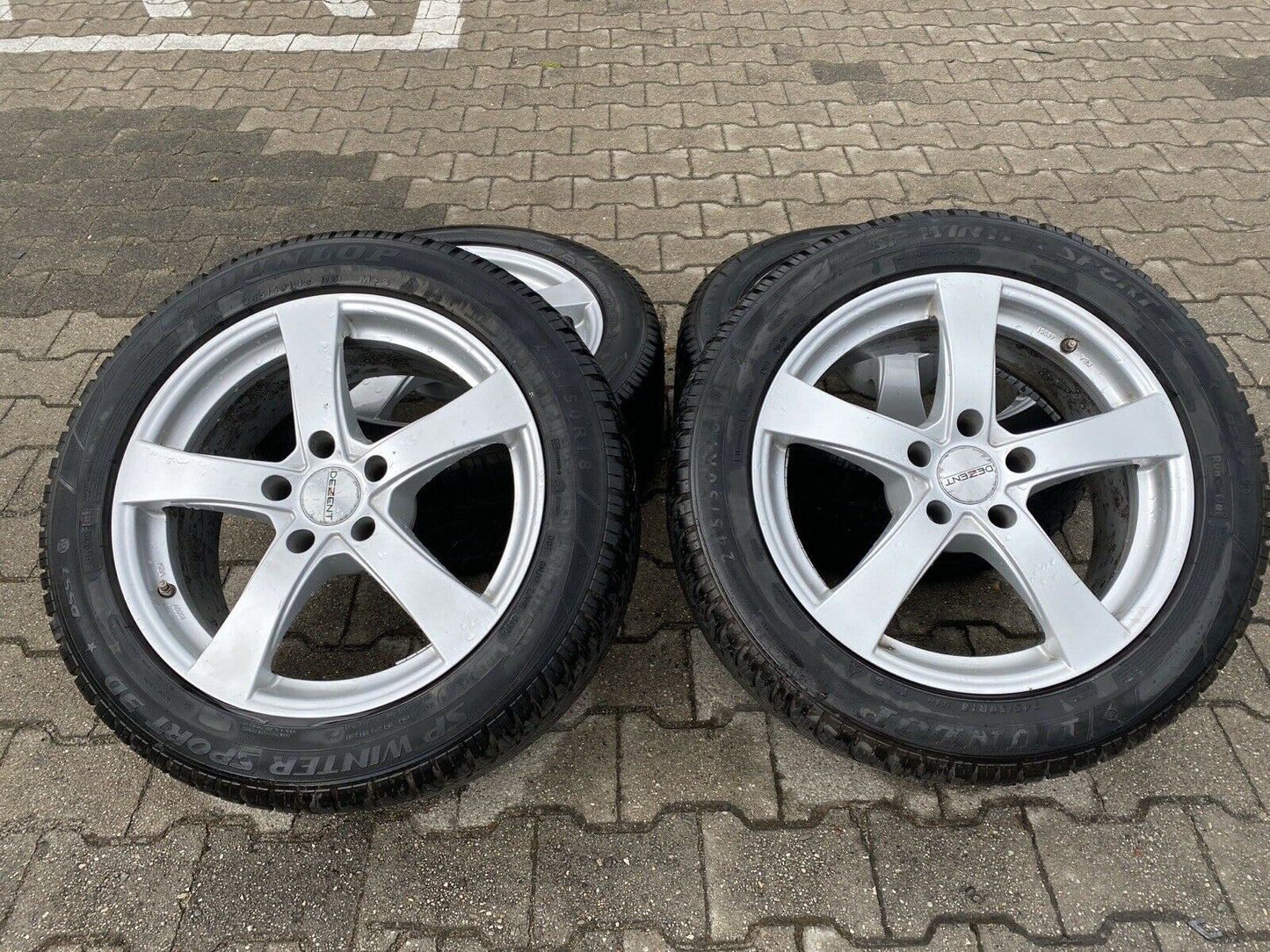 BMW F07 GT F01 DEZENT Alufelgen Winterreifen DUNLOP SP 245 50 R18 100H RSC RDCI