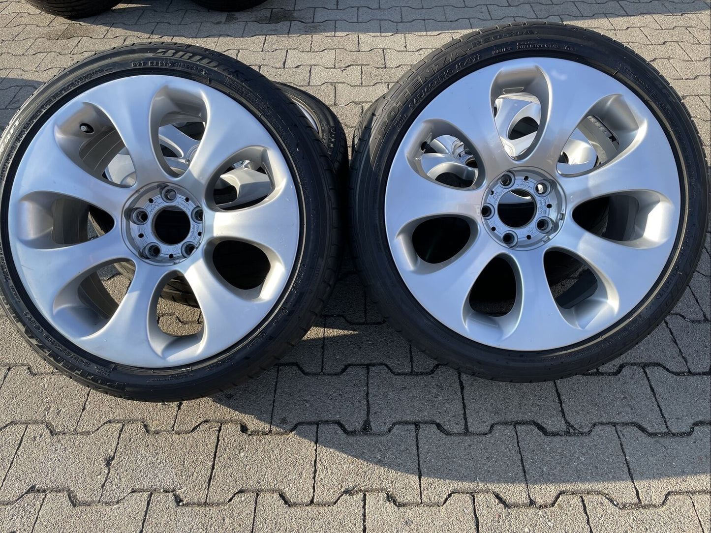 BMW E63 E64 ALUFELGEN Styling 121 TN 6760629 & 6760630 SOMMERREIFEN BRIDGESTONE