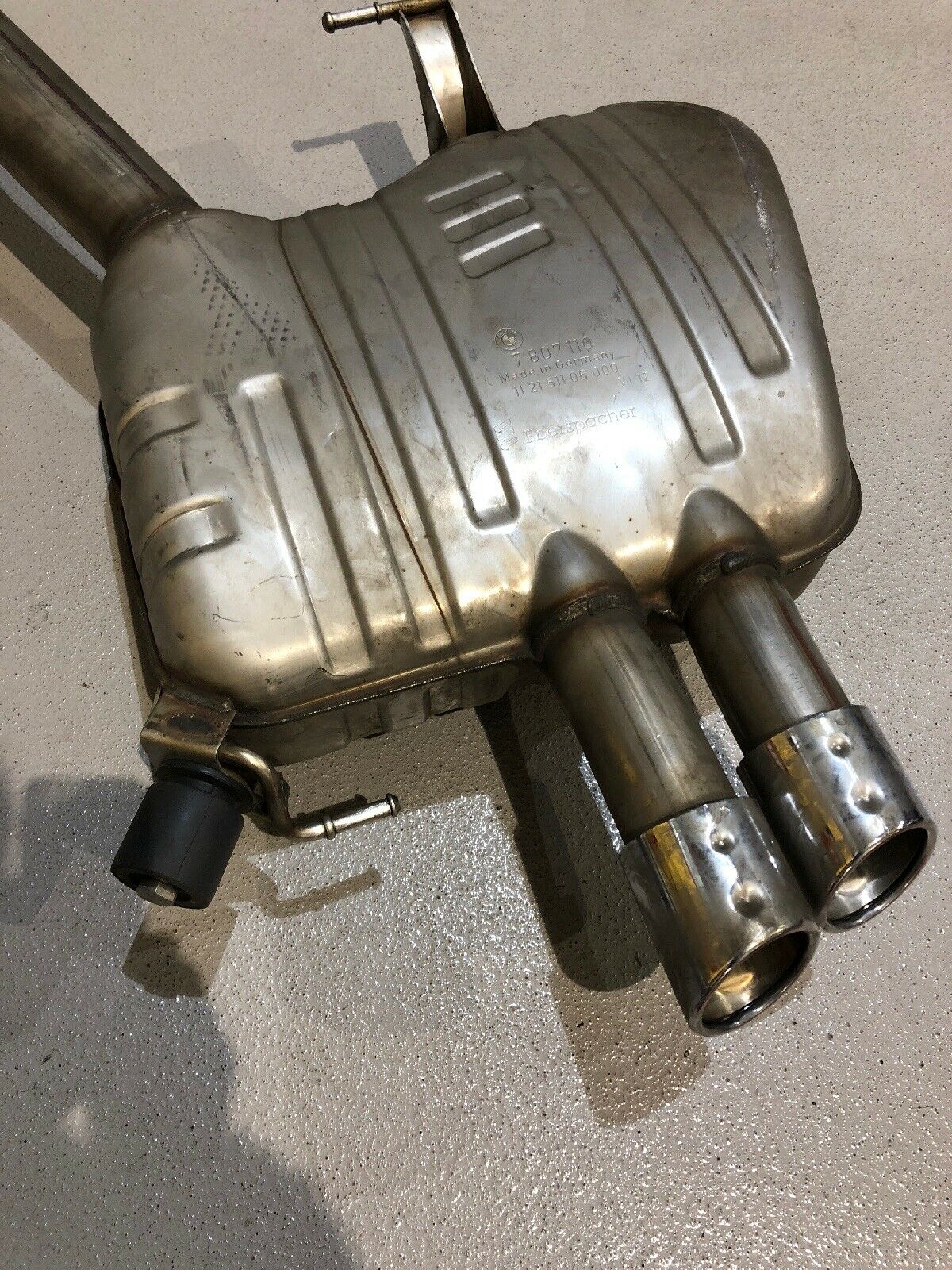 ORIGINAL BMW F10 F11 F07 Diesel Auspuff Endschalldämpfer Auspuffanlage 7807110