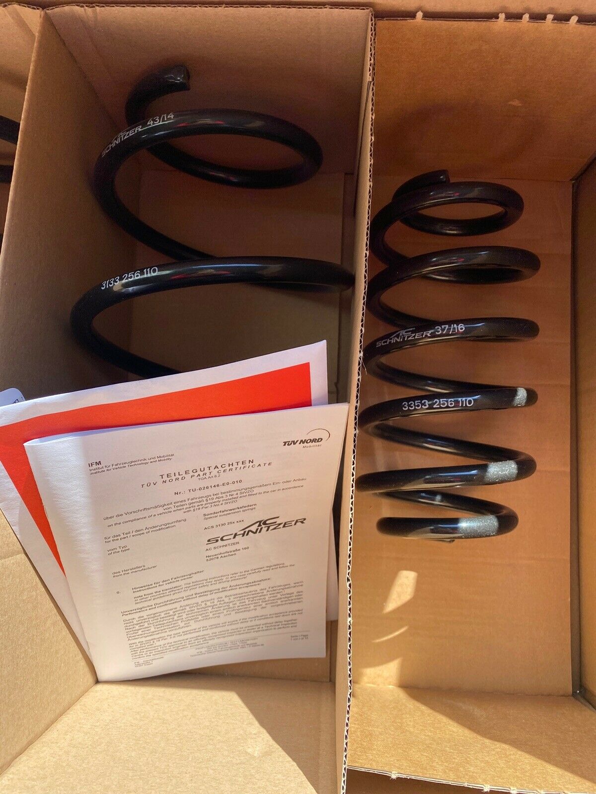 AC SCHNITZER MINI COOPER F56 X1 F48 Tieferlegungsfedern 3353256110 - 3133256110