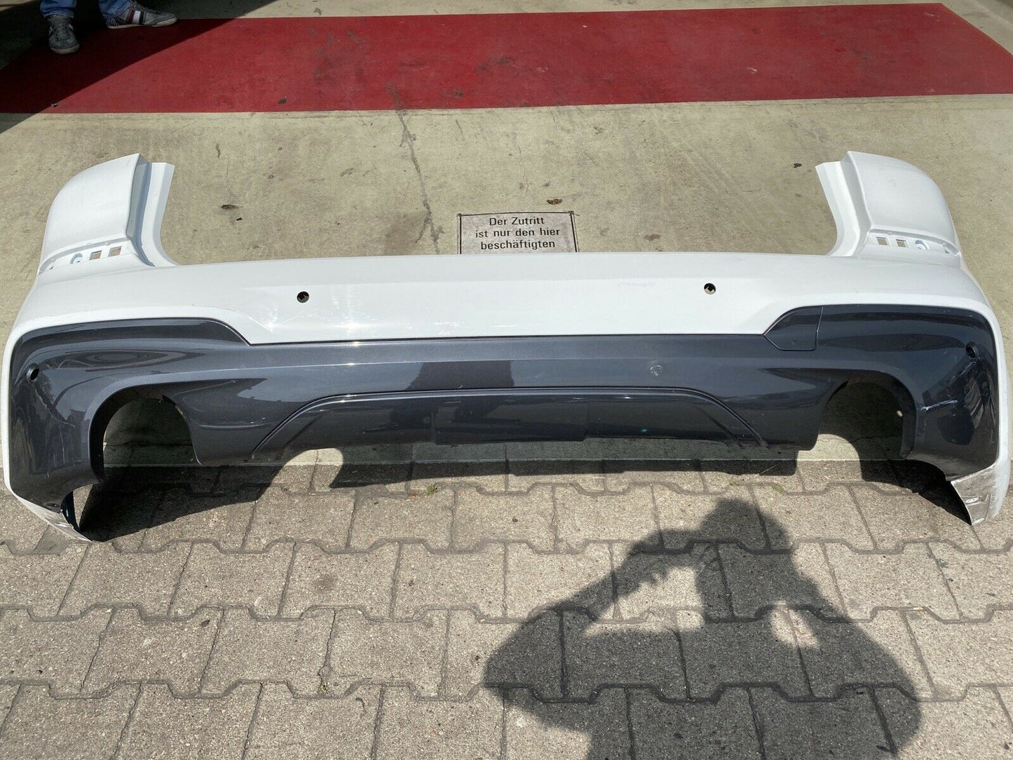 BMW X3 G01 M PAKET Stoßstange DIFFUSOR HI. aktuelles Modell ALPINWEISS 8089729