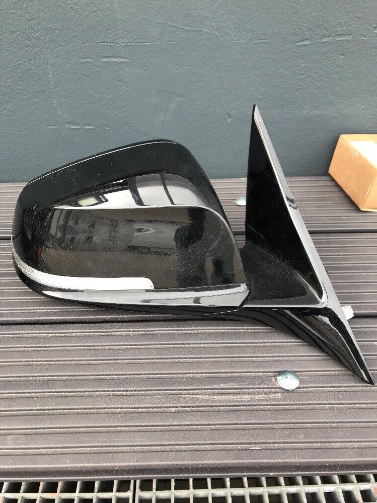 BMW F30 F31 Aussenspiegel Spurwechsel Elektrochrom Anklappbar Glanz Schwarz M R.
