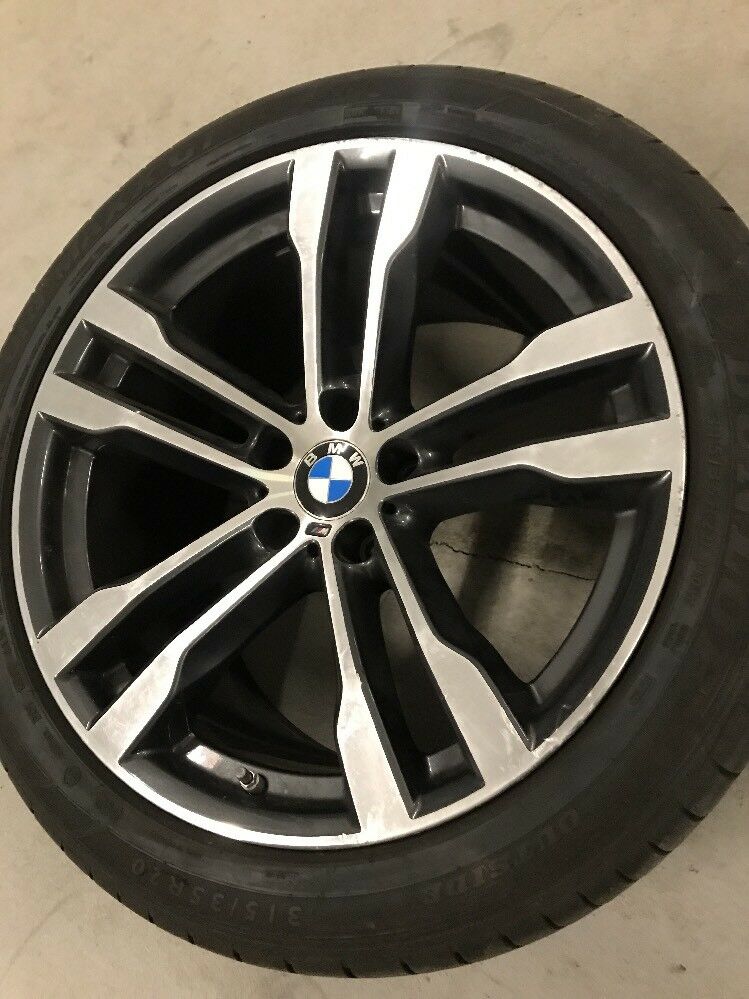1x BMW X5 F15 X6 F16 ALUFELGE M468 DUNLOP 7846789 SOMMERREIFEN 315 35 R20 110W
