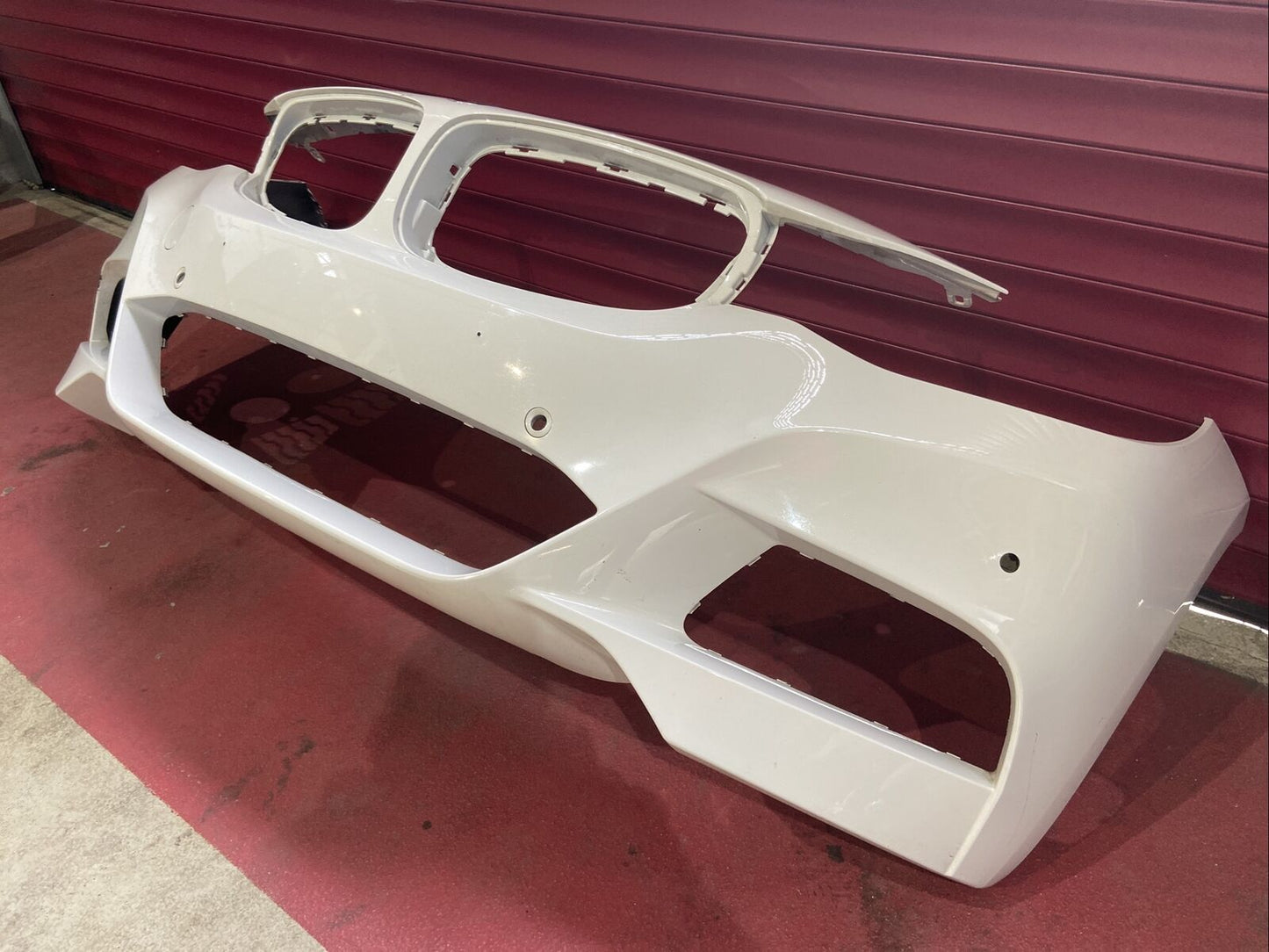 ORIGINAL BMW F34 GT M PAKET Stoßstange mit PDC OHNE SWR vorne 8056857 Alpinweiss