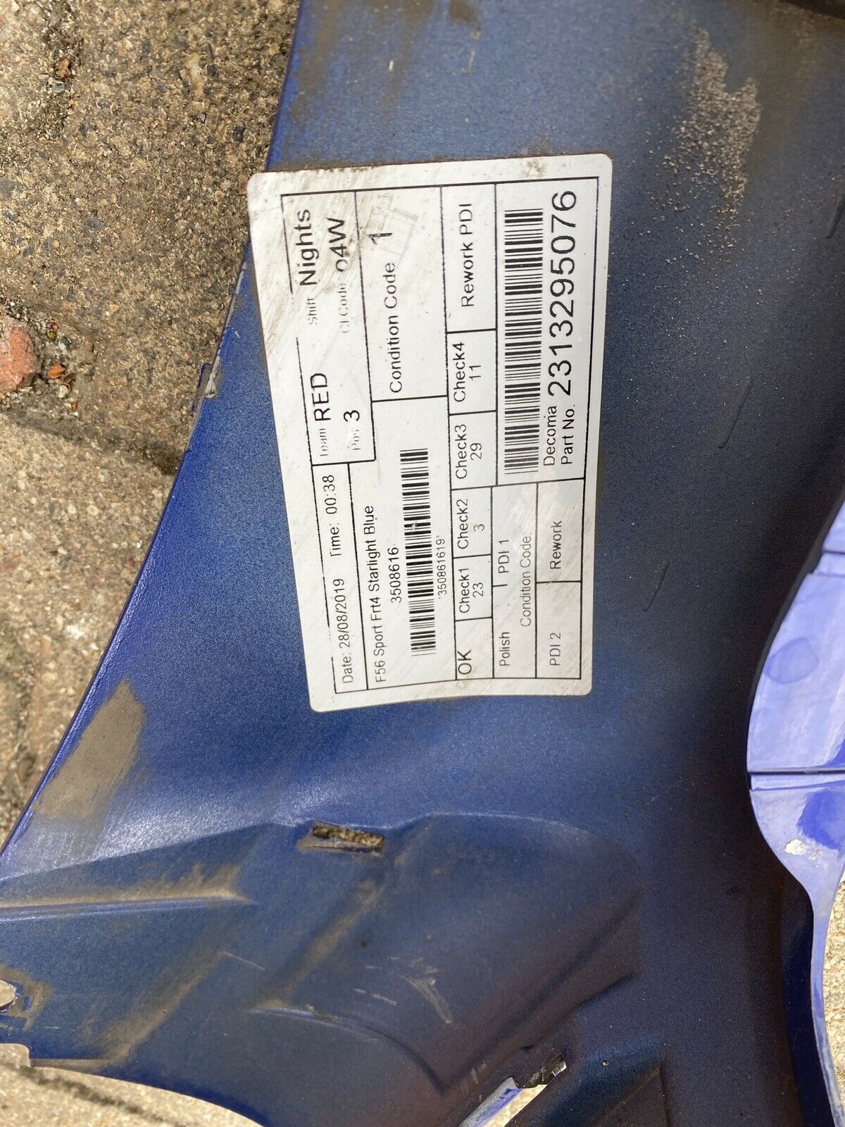 MINI COOPER SPORT S F56 F55 Stoßstange 7337789 Starlight Bl. Kühlergrill 7335528