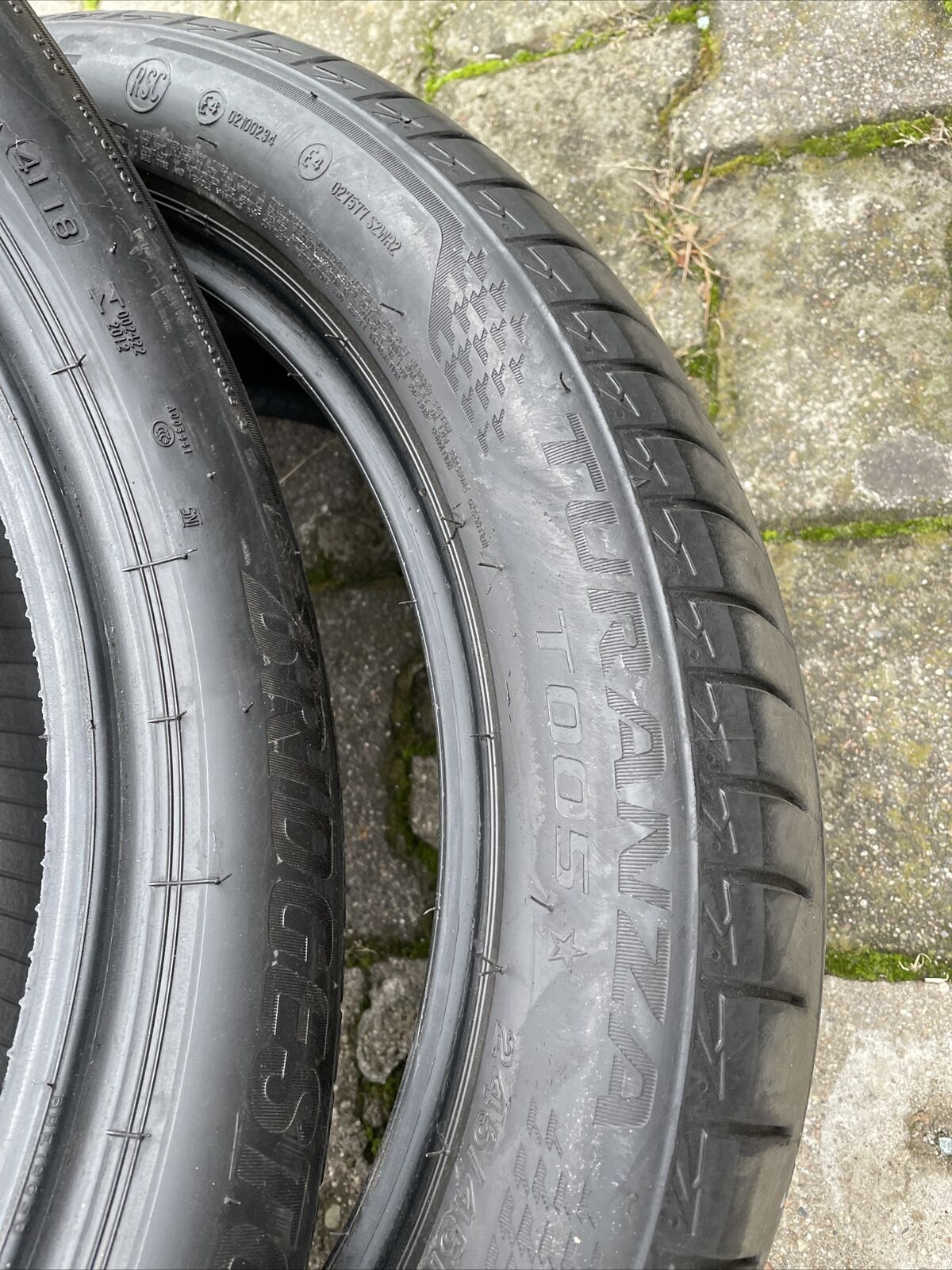 4x BRIDGESTONE TURANZA T005* RSC RUNFLAT SOMMERREIFEN 245 45 R18 100Y DOT4118