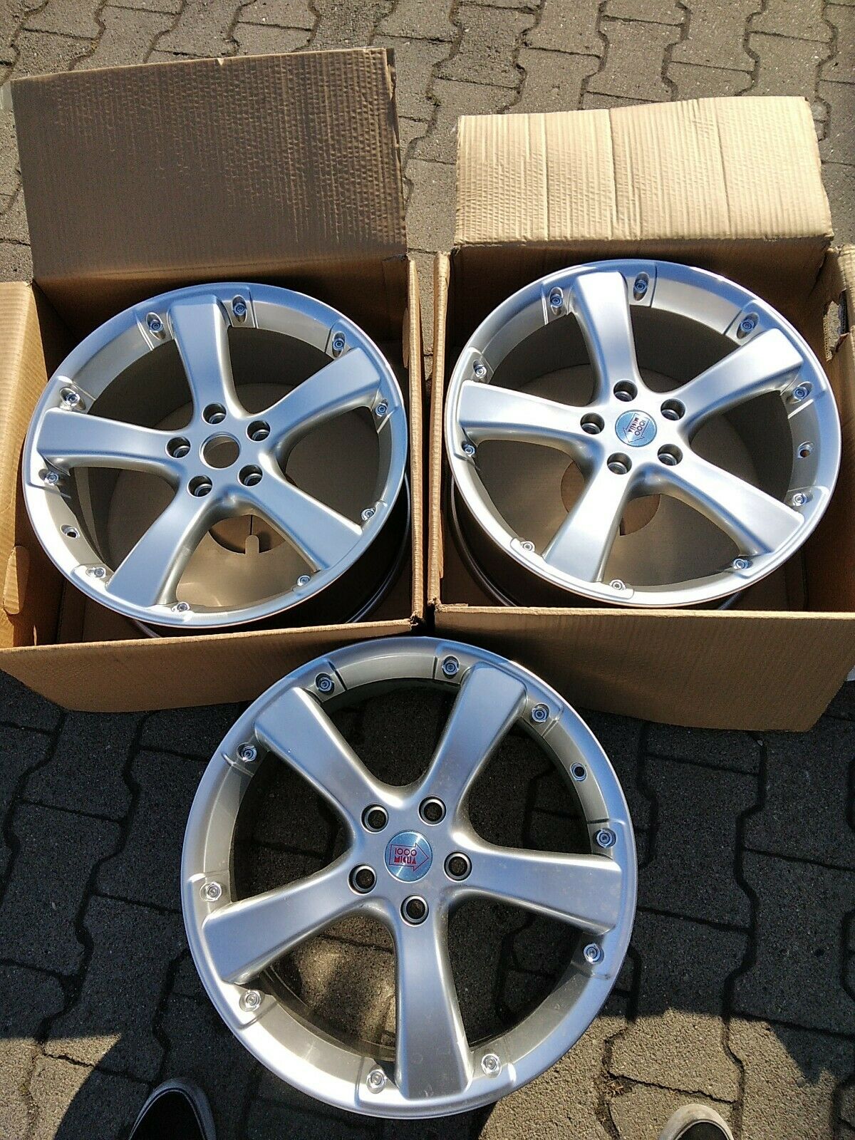 3× NEUE BMW 8x 18" MILLE MIGLIA 1000 EVO Alufelgen EV 518 ET45