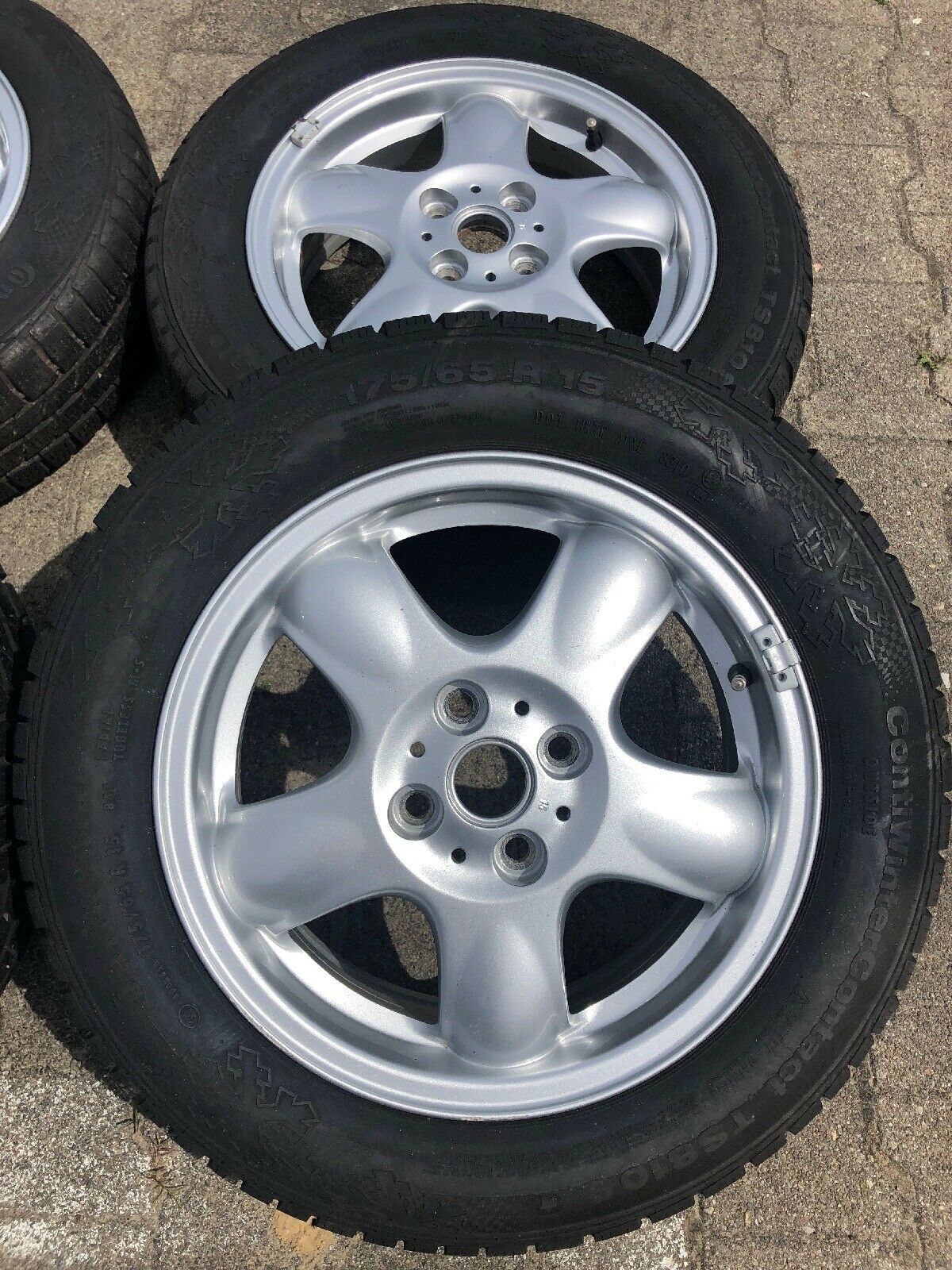 ORIG Mini Cooper R56 R50 Alufelgen 5 Star Winterreifen 175 65 R15 84T TN 6768498